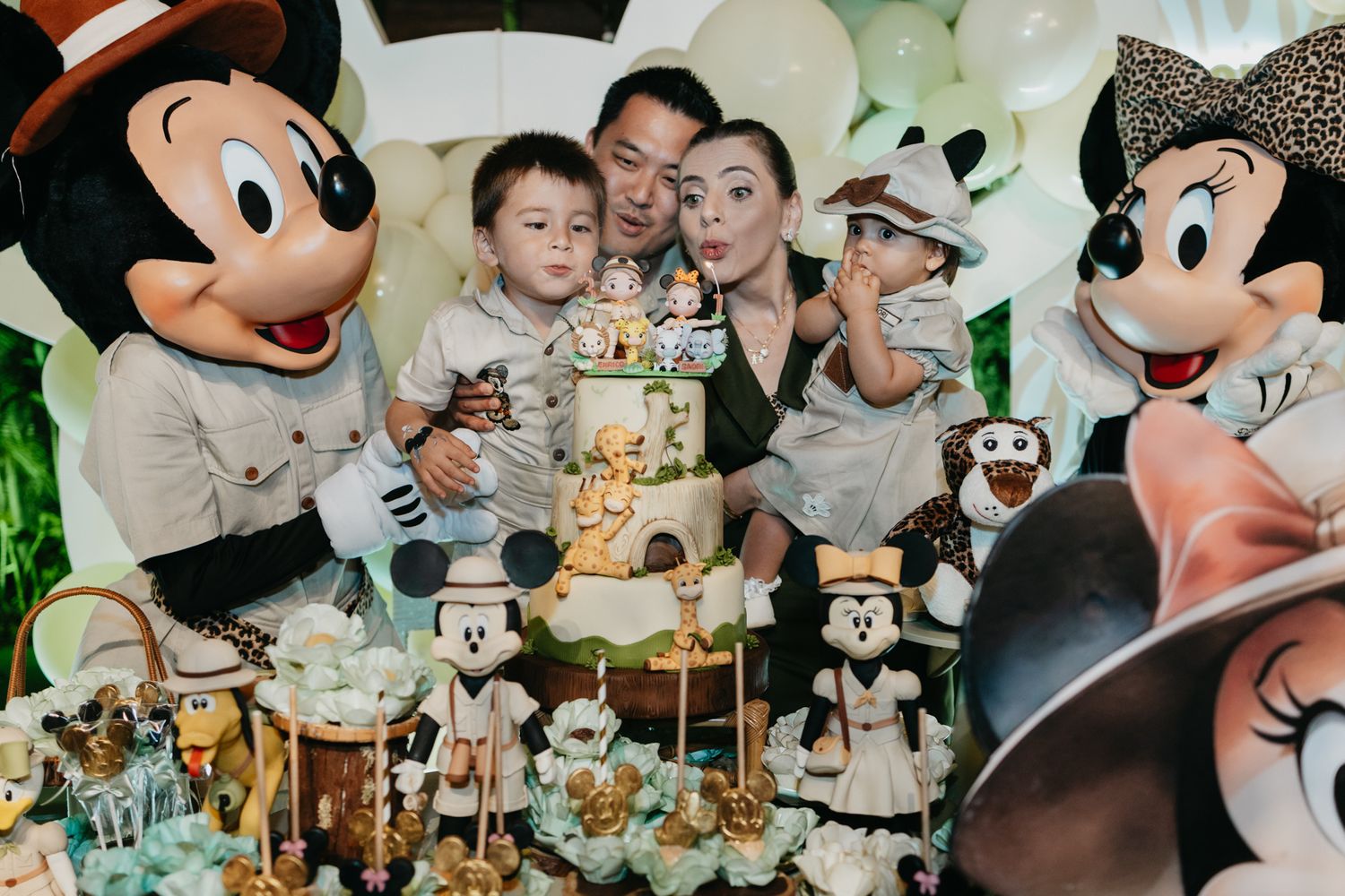 aniversário infantil mickey safari