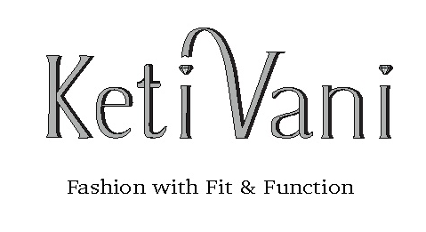 A white and black text logo design with hearts and decorative elements spelling out Keti Vani.