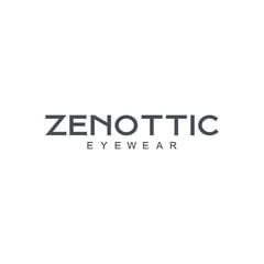 Zenoptic Eyewear brand logo text in black against white background.