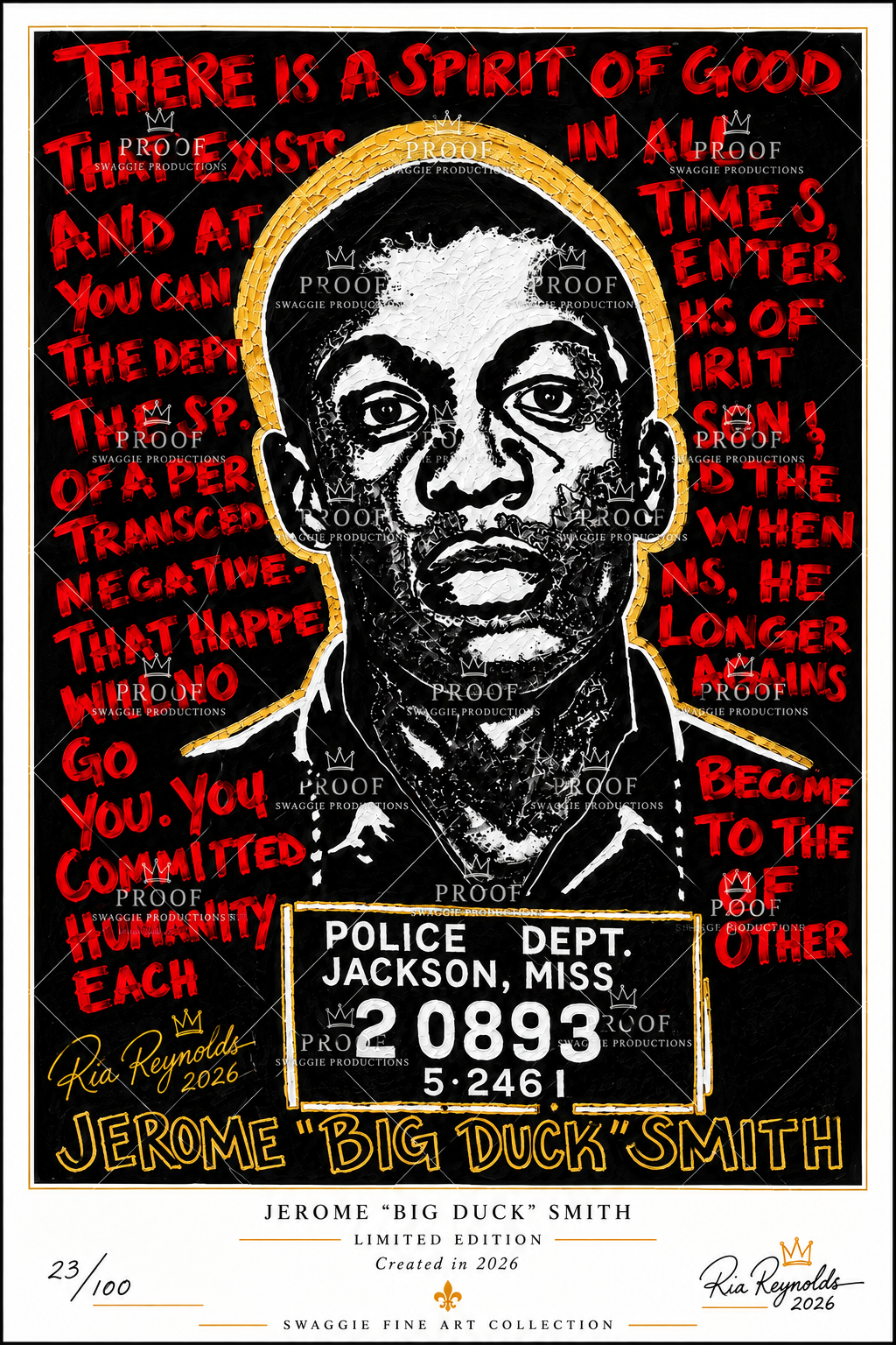 Limited edition fine art print of Jerome 