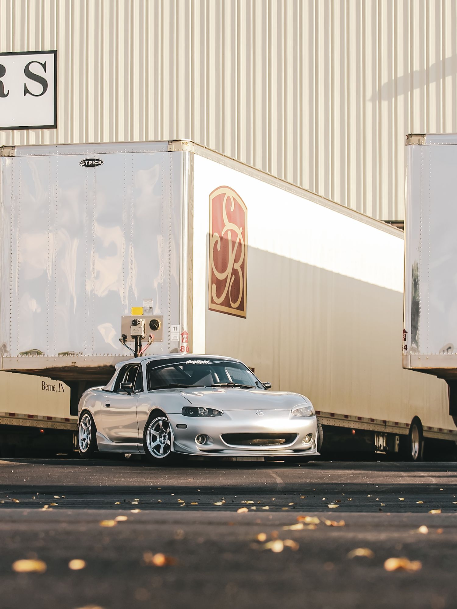 Silver NB miata