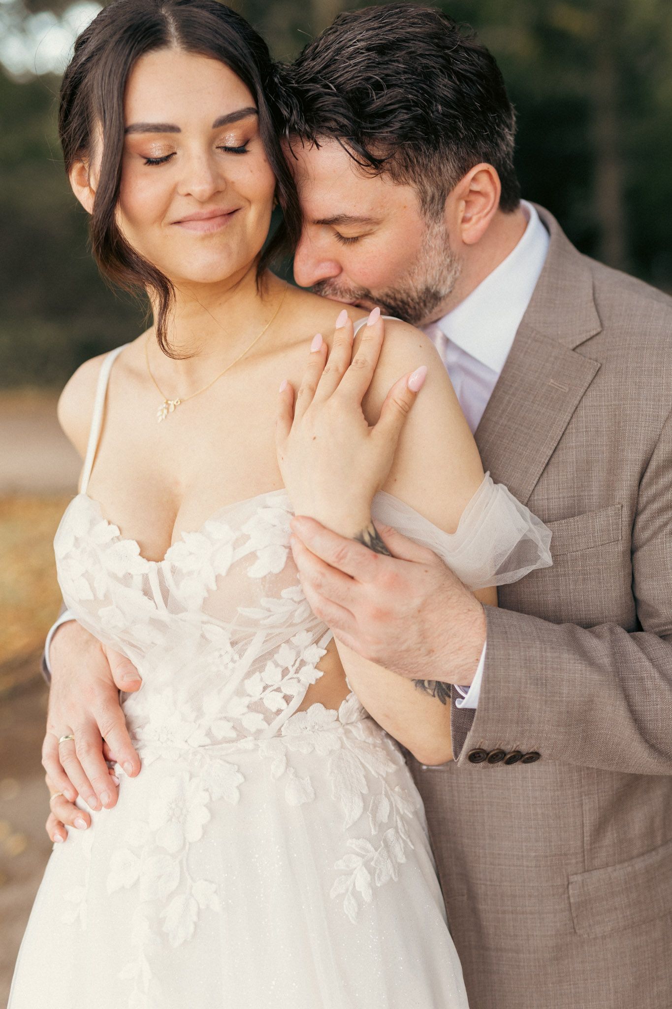 Hochzeitsfoto Bremen Bürgerpark Portrait Brautpaar Hochzeitsfotograf