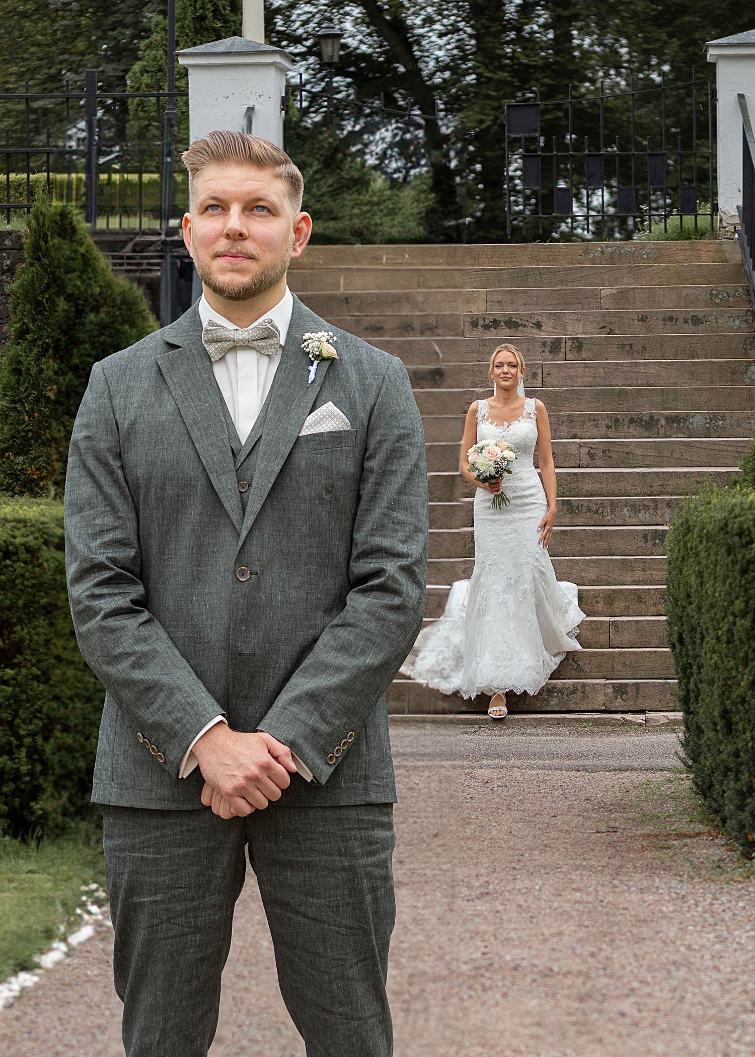 First look – det magiska ögonblicket	Brudgummens känslosamma reaktion när han ser bruden för första gången.