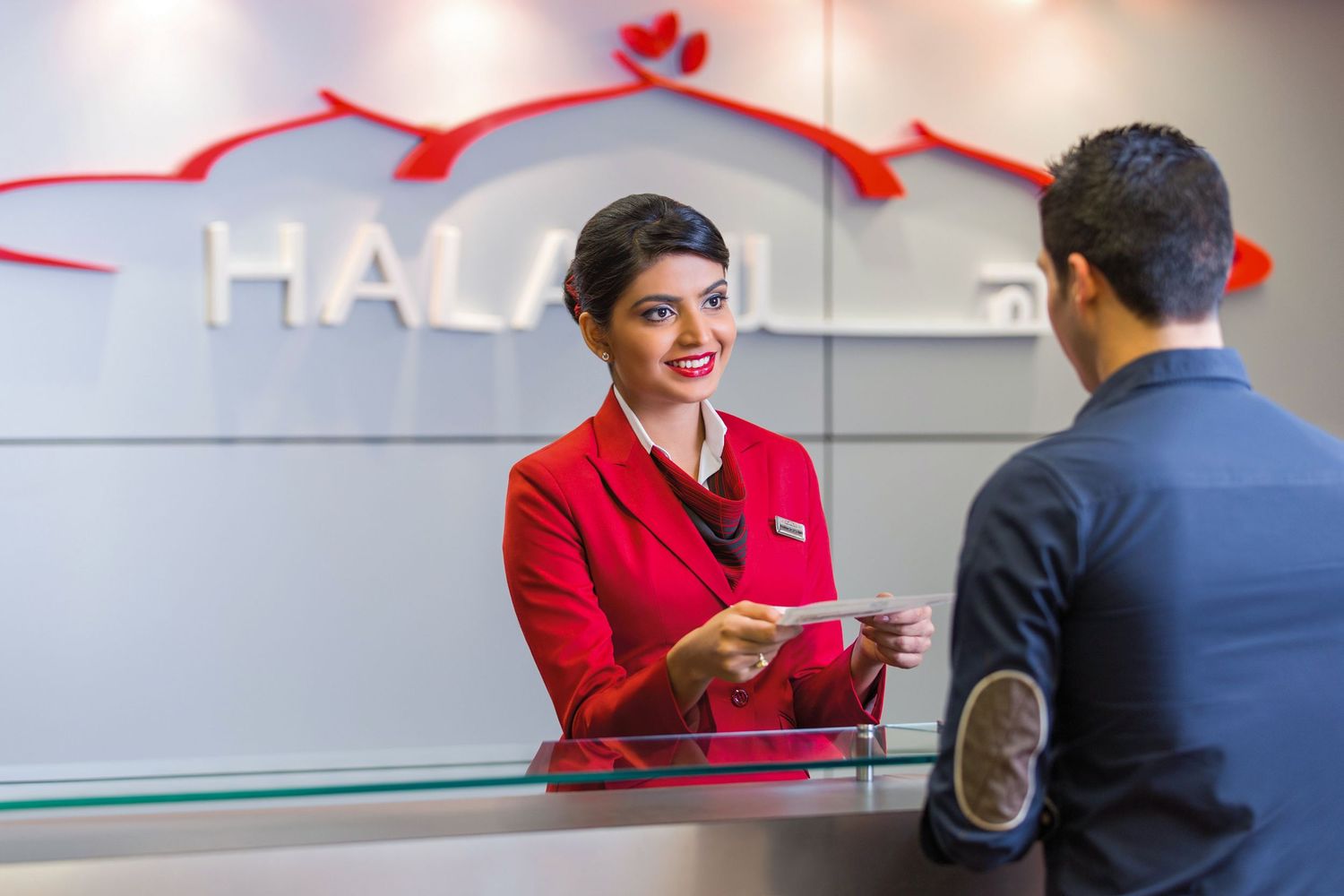 Airport branding photography created for use in marketing content.