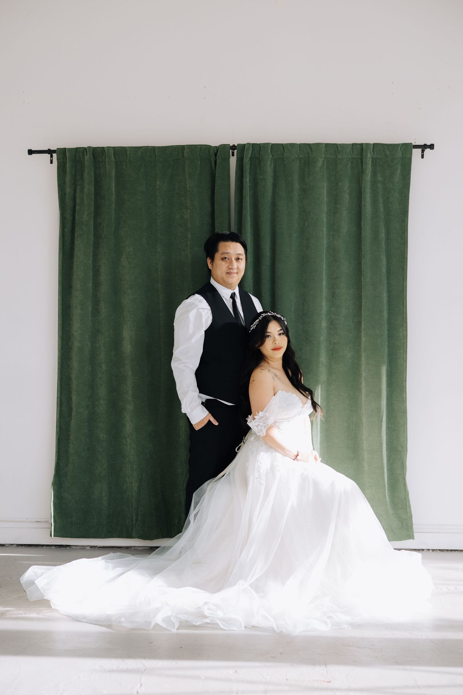 Wedding studio session in Seattle