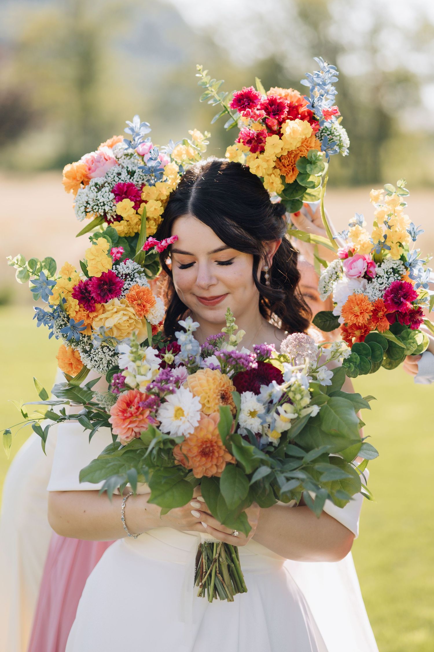 Bride wedding floral photography in Bay Area