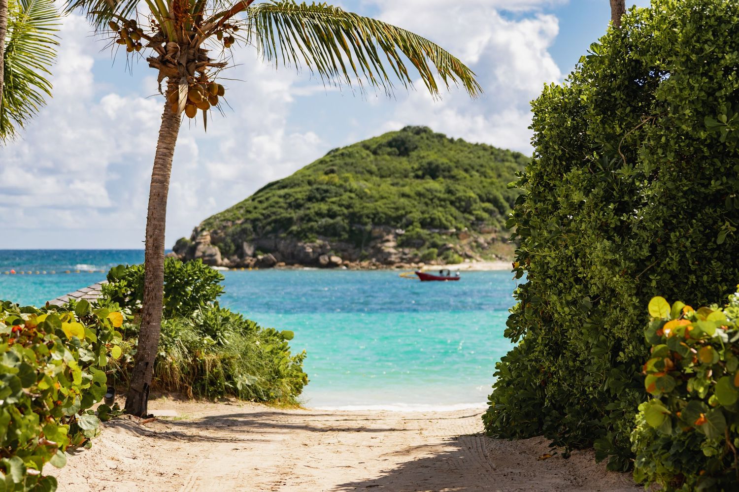 Path to the beach at the Mill Reef Club in Antigua