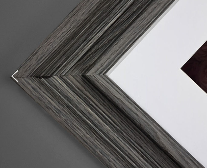 Bold black frame creating striking contrast — perfect for sleek modern homes and statement gallery walls.
