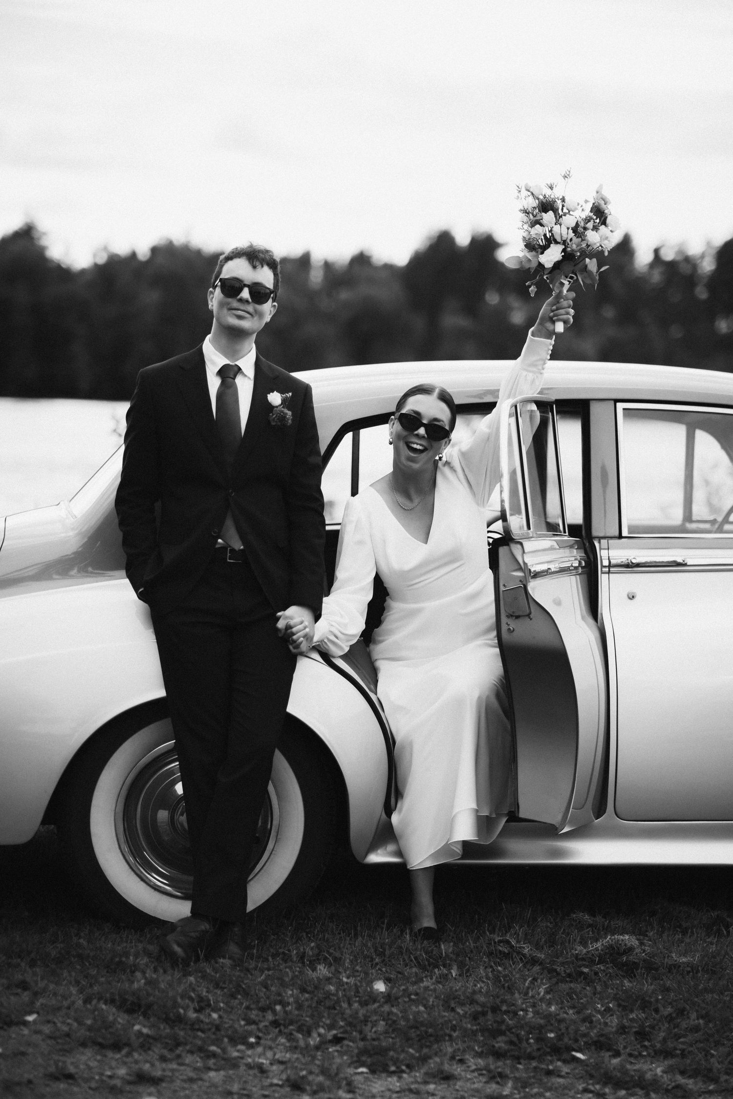 Bröllopsfotograf – par som firar