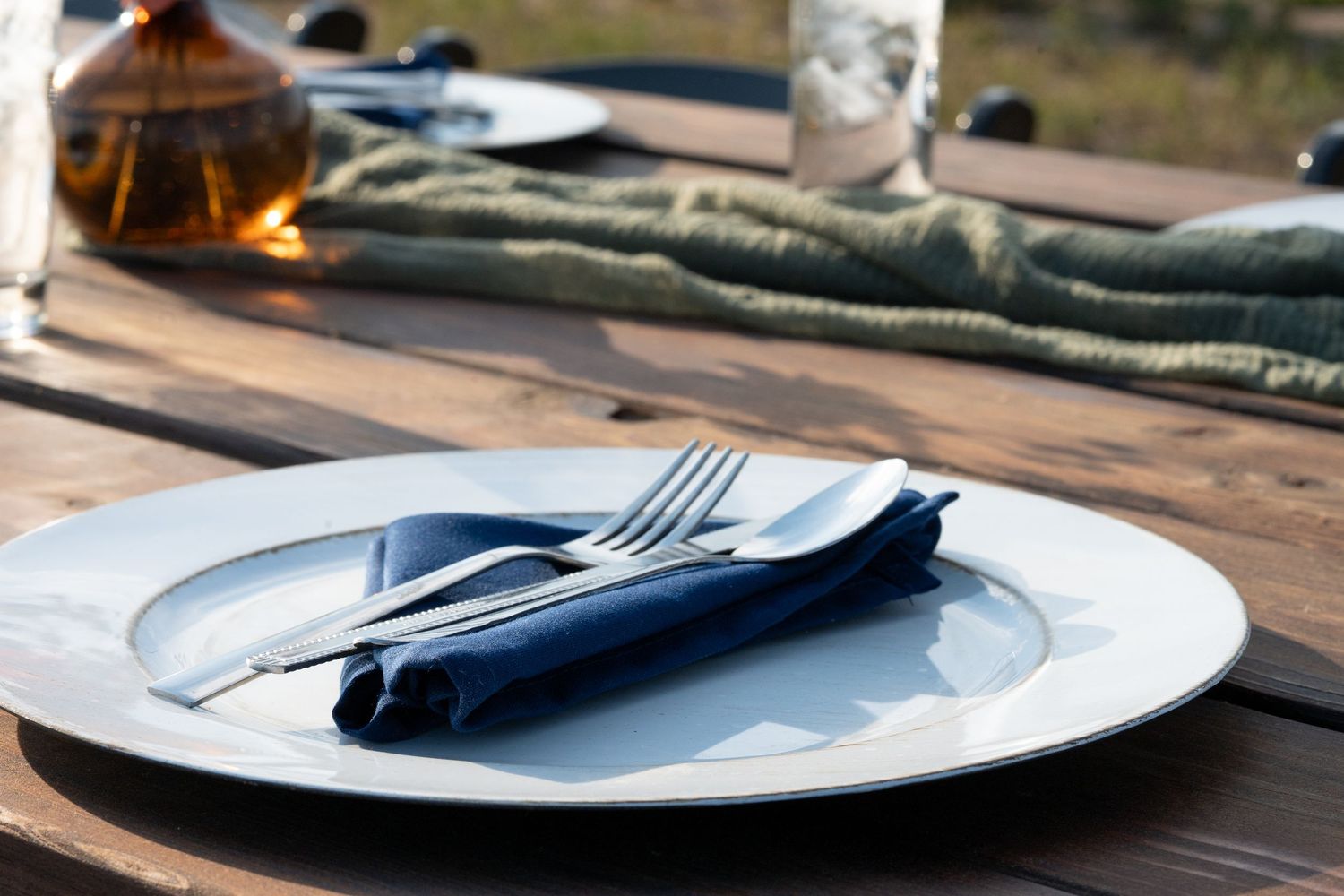 Dinner Plate at outdoor event at KB Ranch