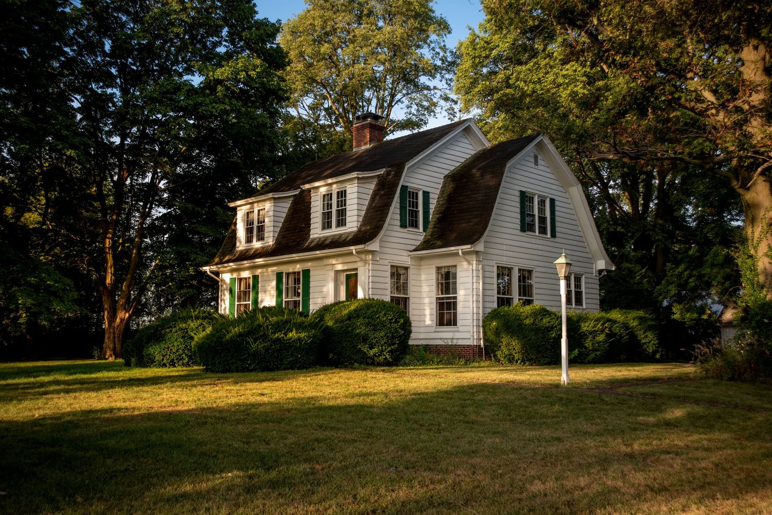 Farmhouse at golden hour