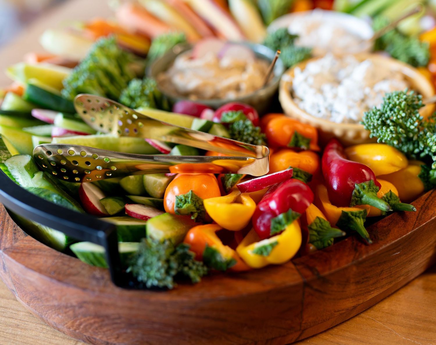 Denver People Leaders Summer Soiree at Janus Henderson in Denver, CO, Food photo of vegetable tray