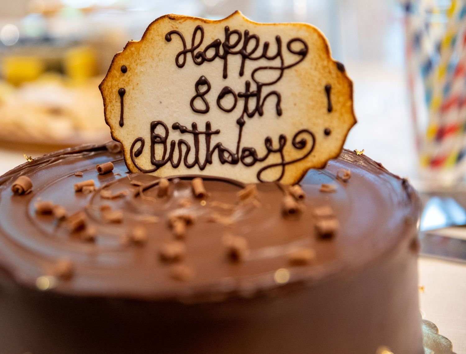 80th Birthday cake. Photo by Elijah Grace Photo.