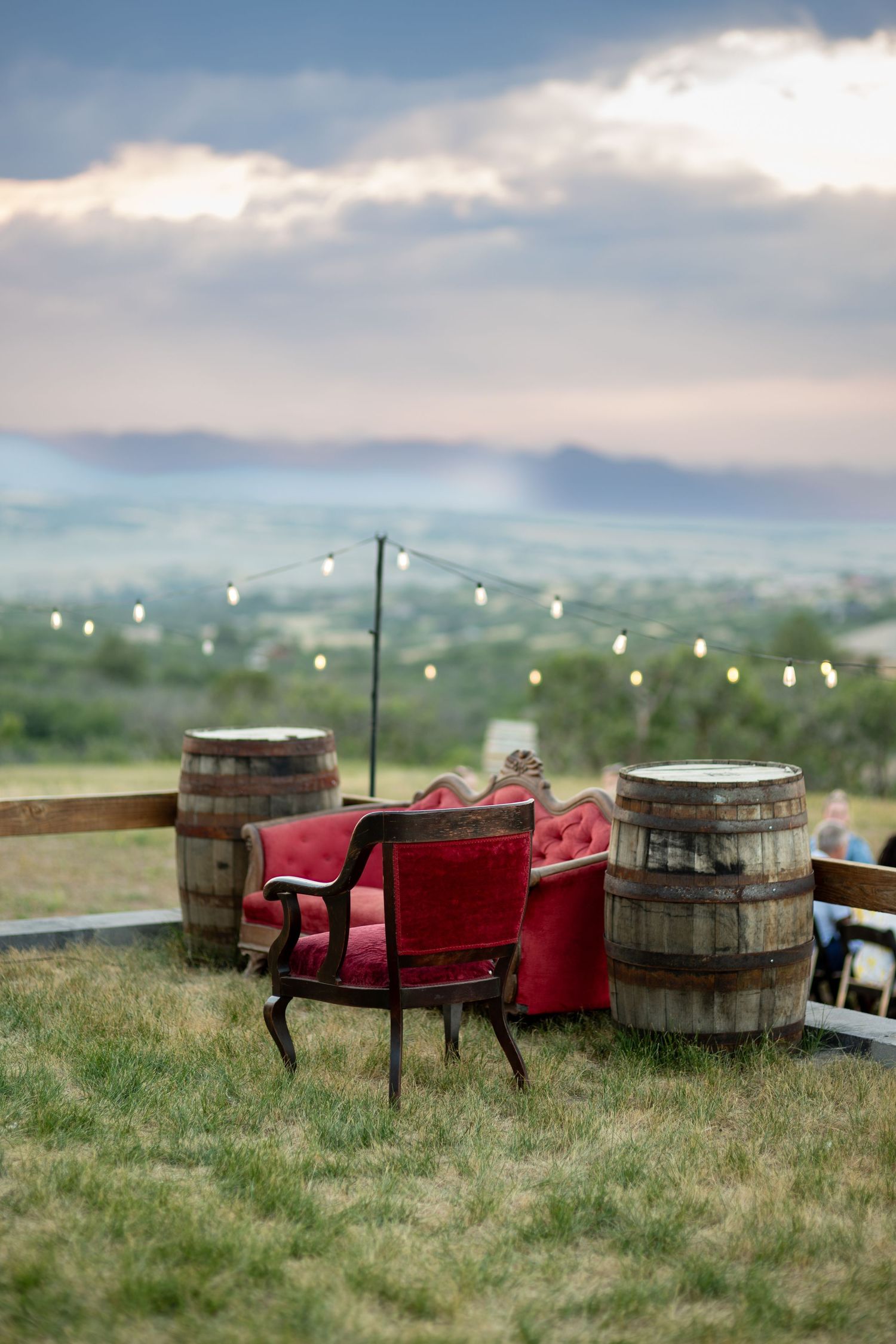 Seating at KB ranch in Castle Rock, CO. Photo by Elijah Grace Photo