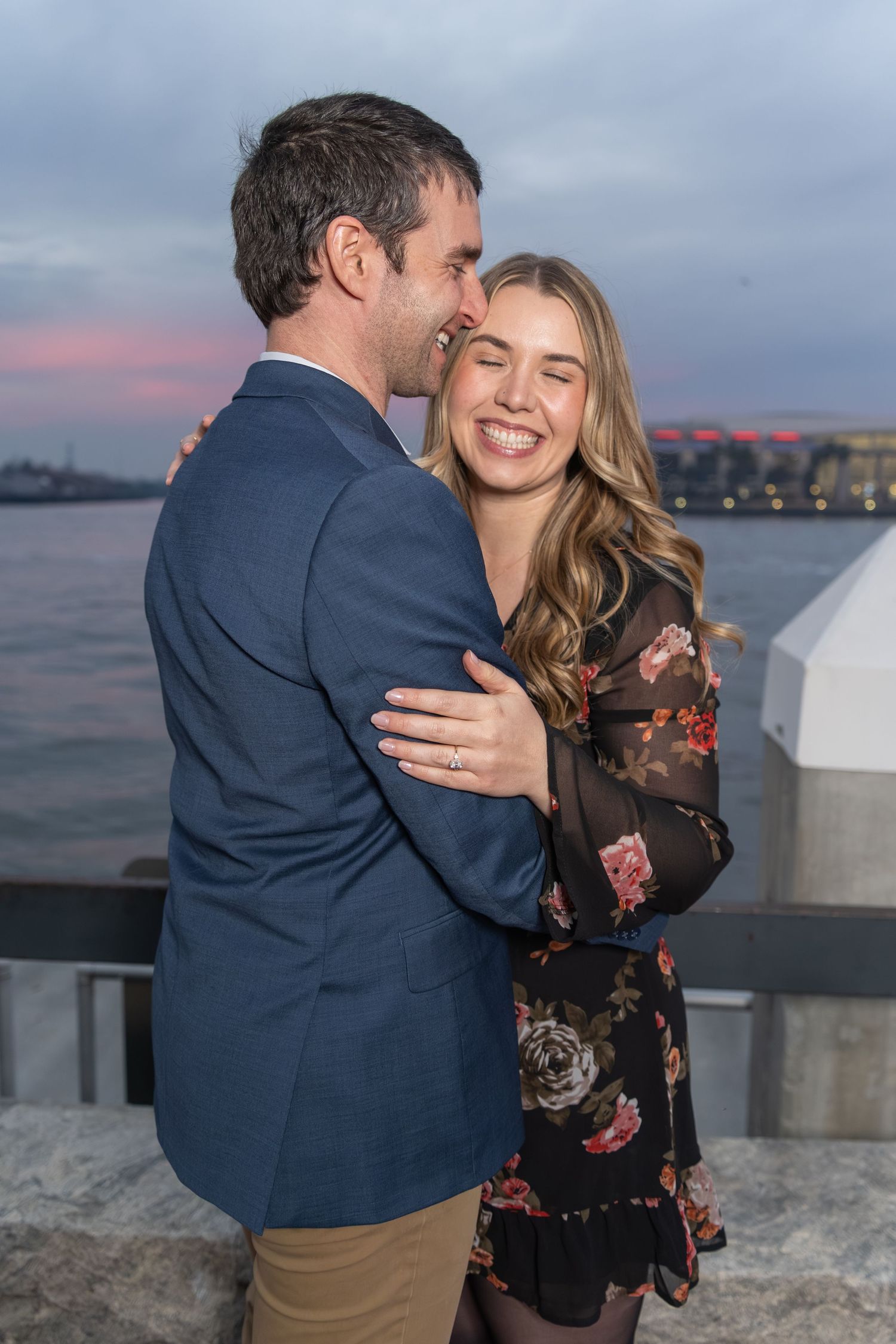 Romantic couples photography photo session River Street, Savannah Georgia