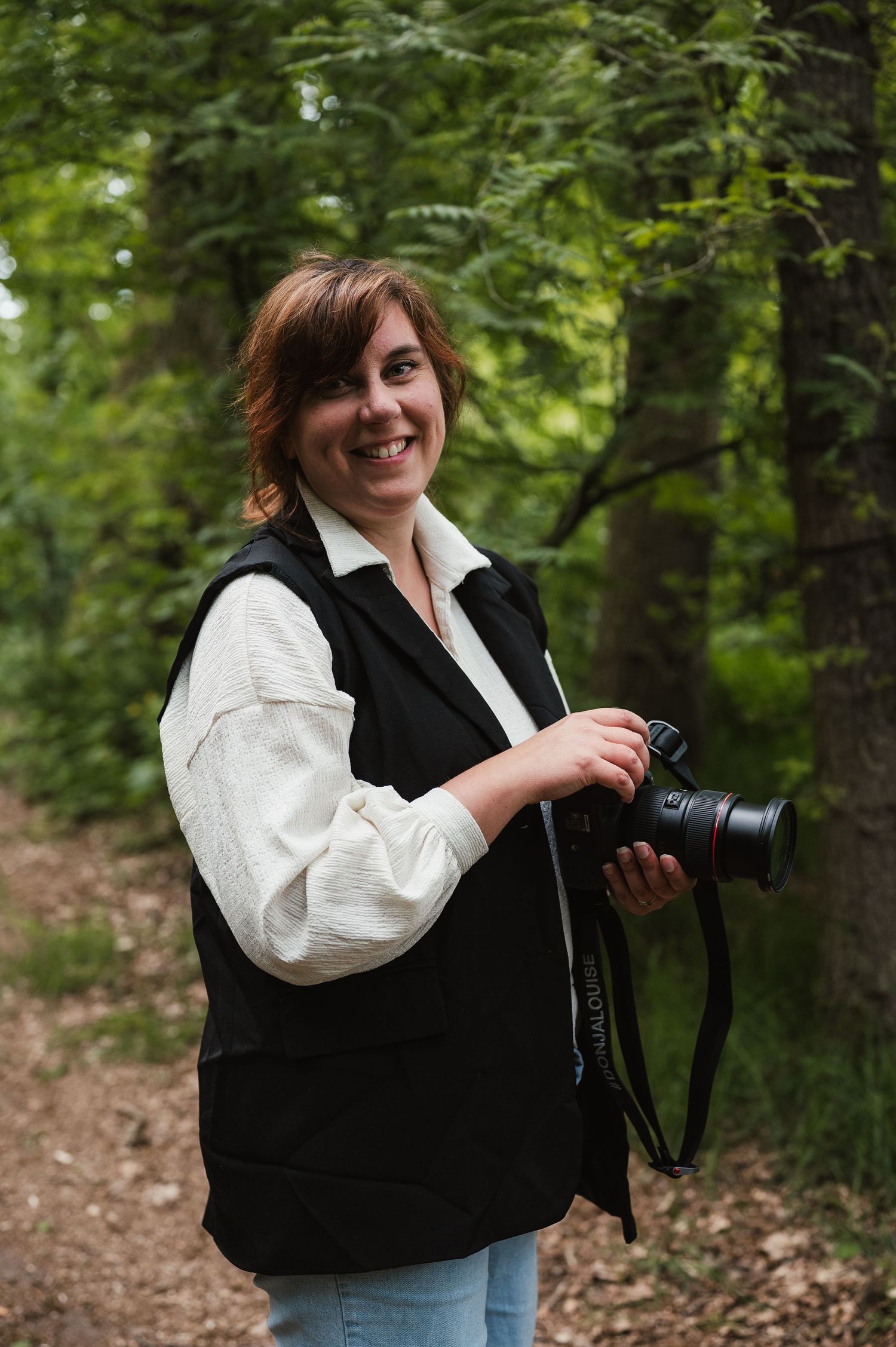 Portret van Donja Louise, fotograaf voor newborns, gezinnen en bijzondere levensmomenten.