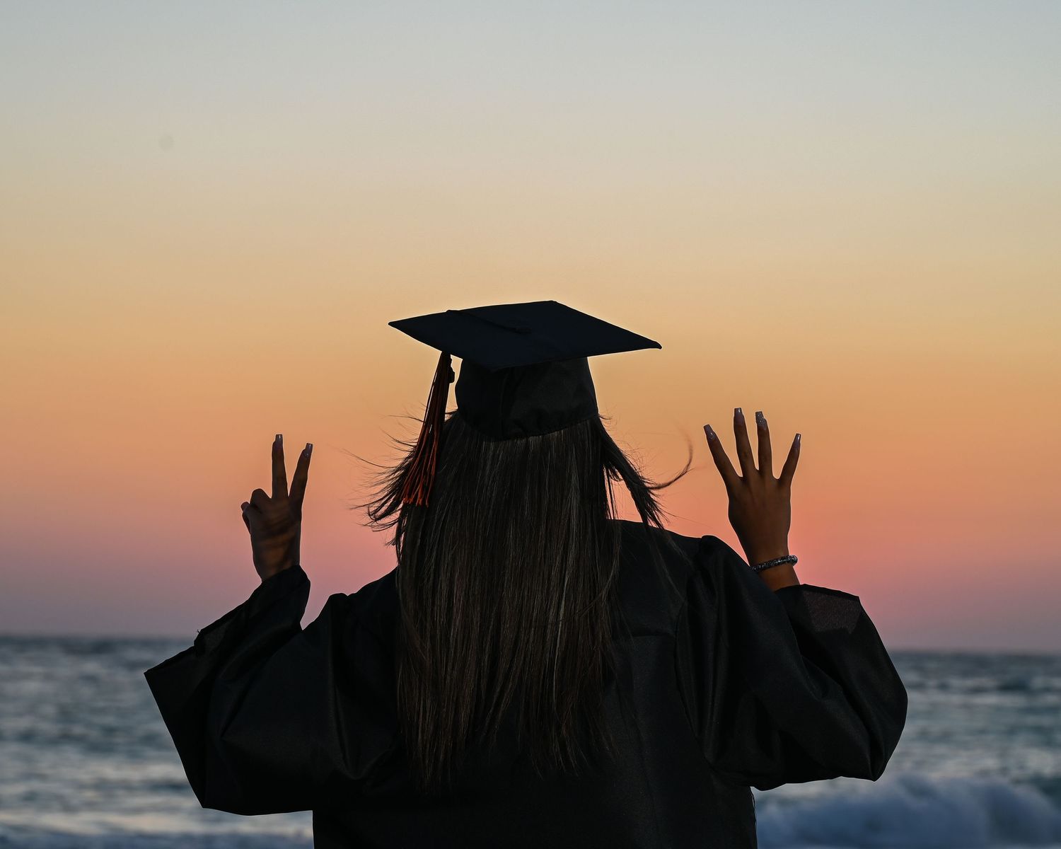 High school senior girl photo