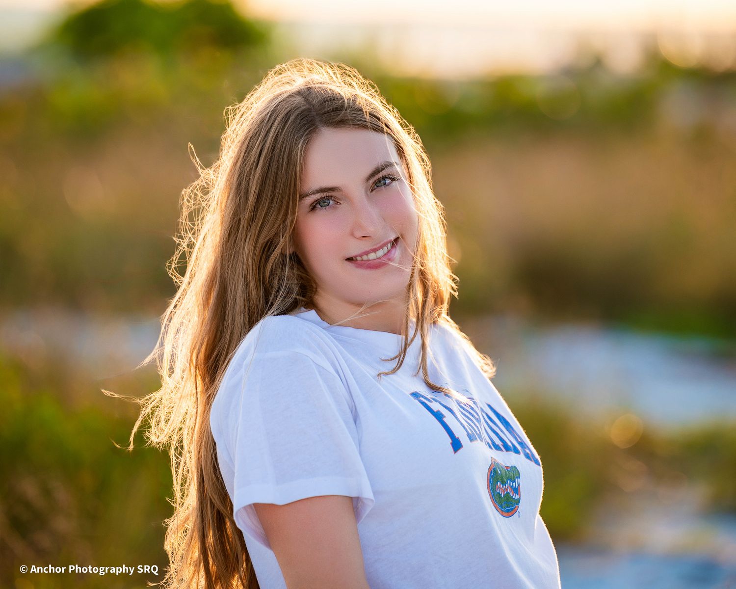 High school senior girl photo