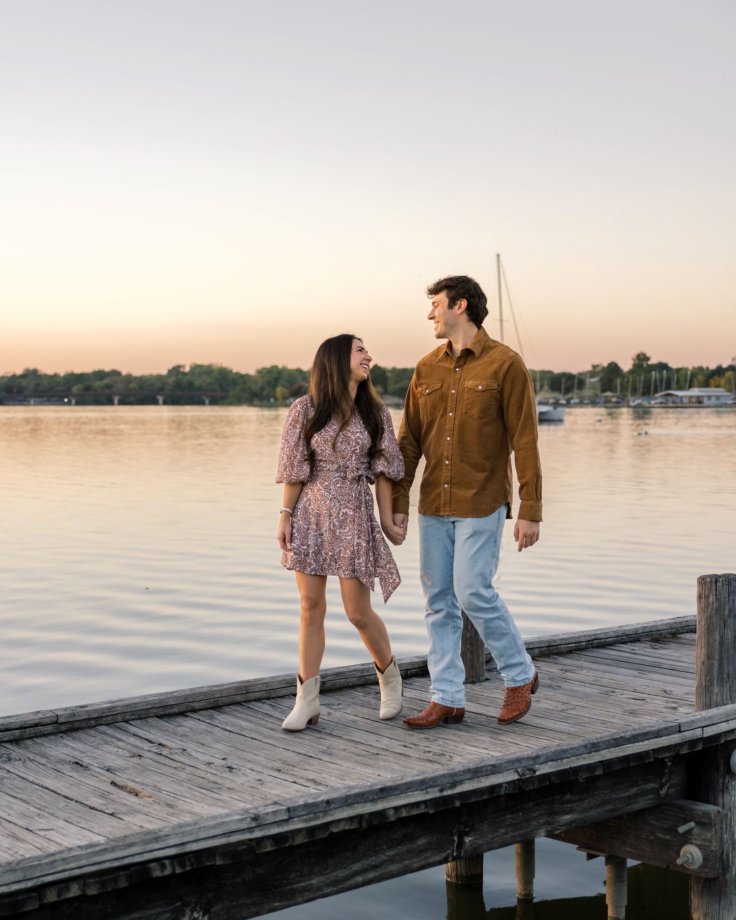 Engagement Session in Dallas, Texas, at White Rock Lake
