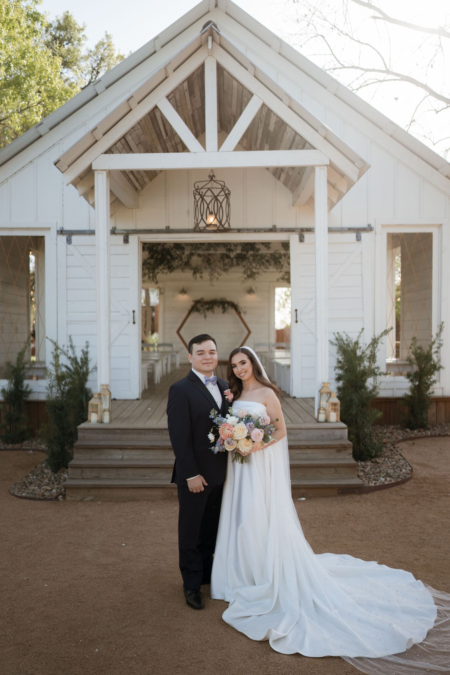 The Chapel at Gruene bride and groom