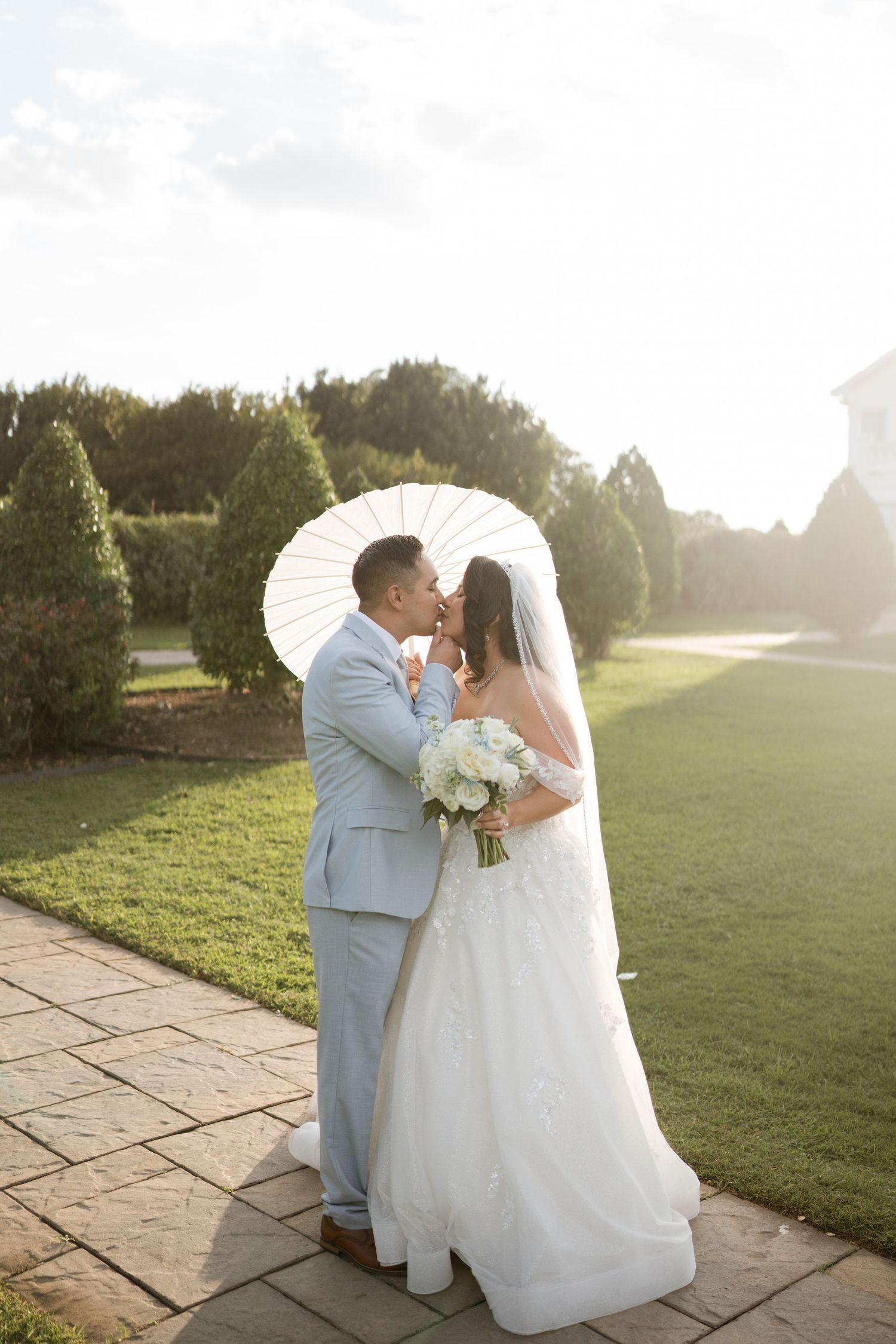 The gardens of cransebury view golden hour