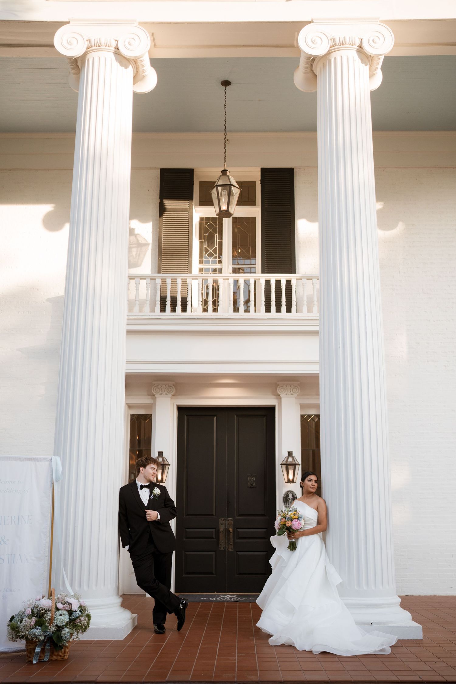 woodbine mansion photos of bride and groom