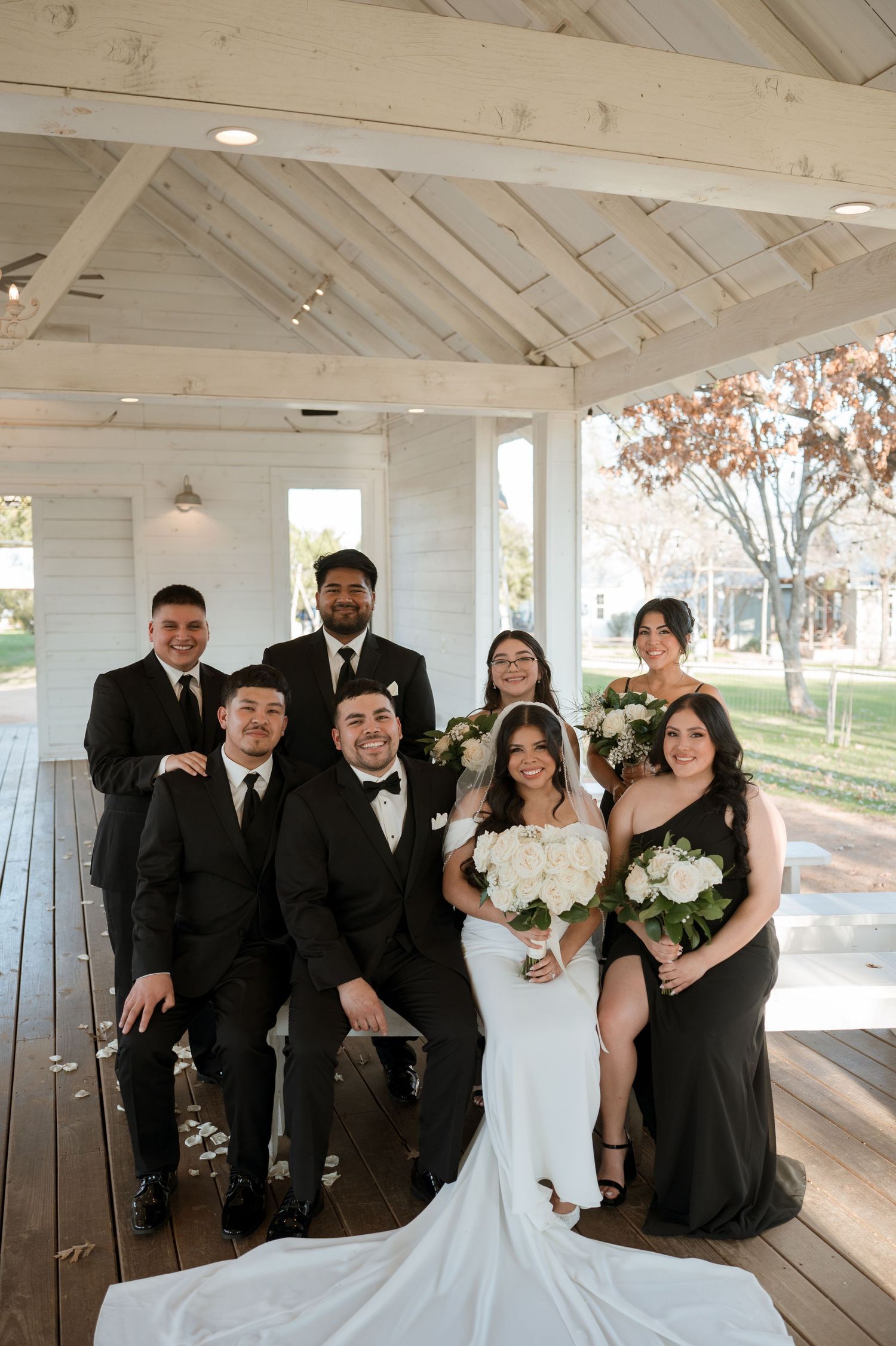 The Chapel at Gruene bridal party photos
