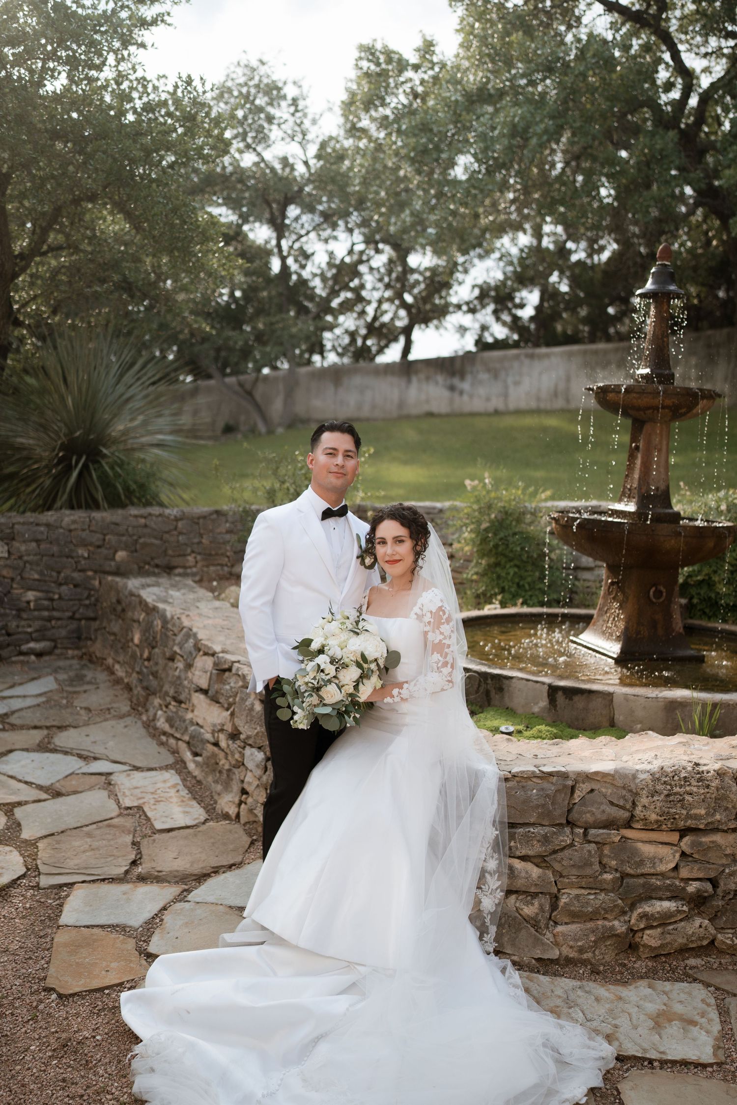 lost mission wedding venue couples portraits