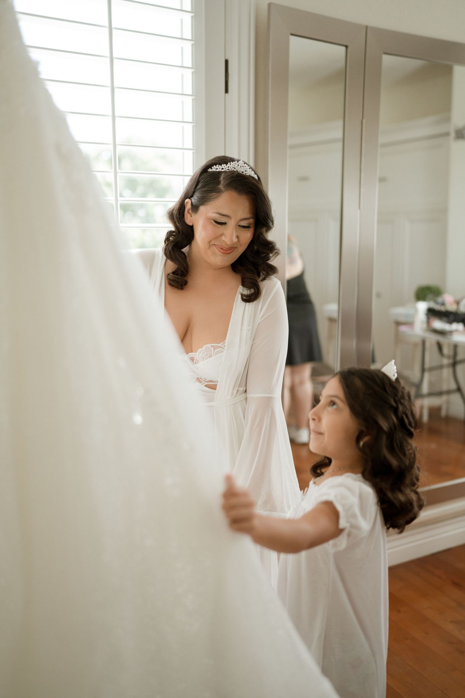 The gardens of cransebury view bridal room