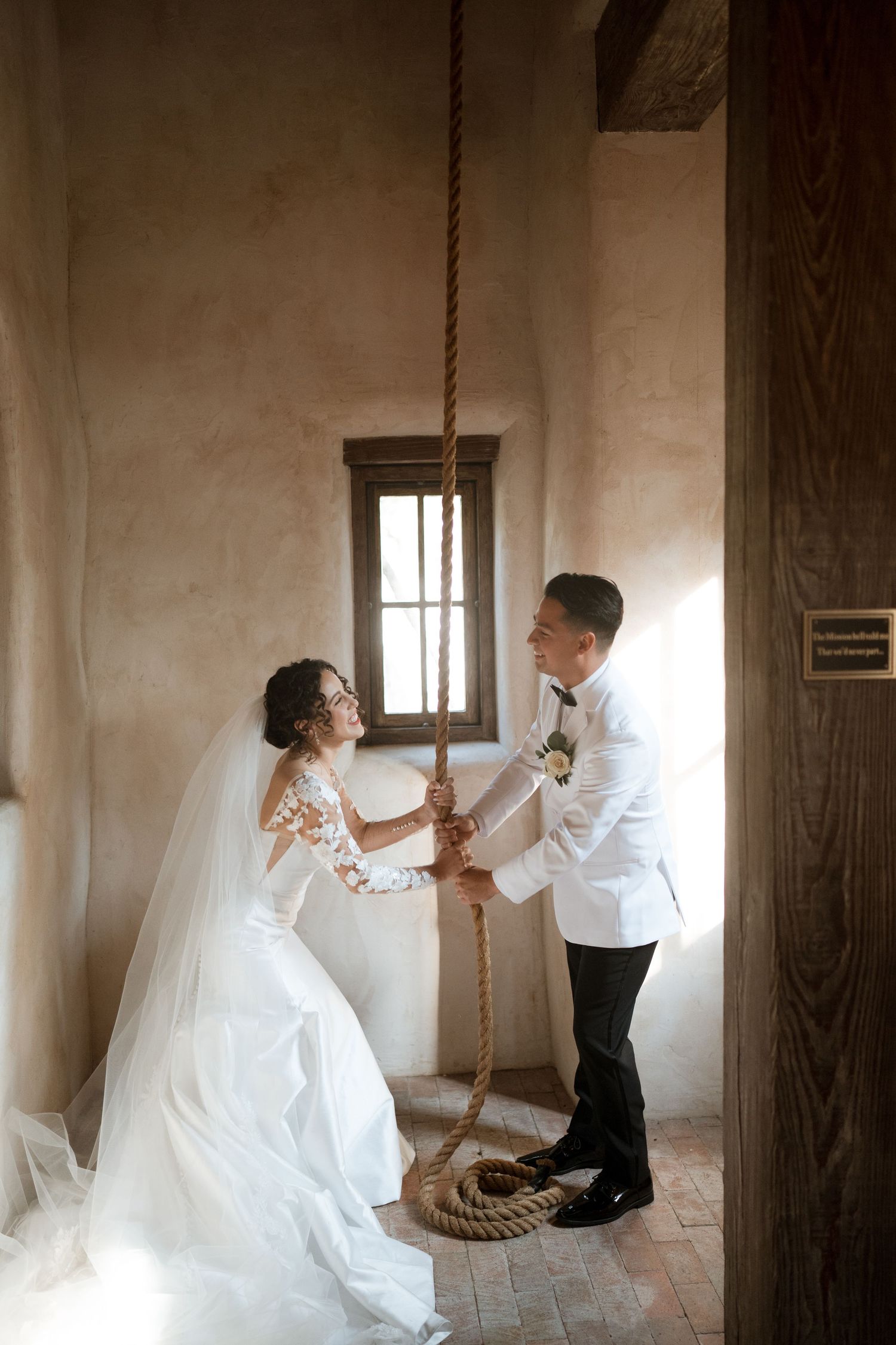lost mission wedding venue chapel ringing bell