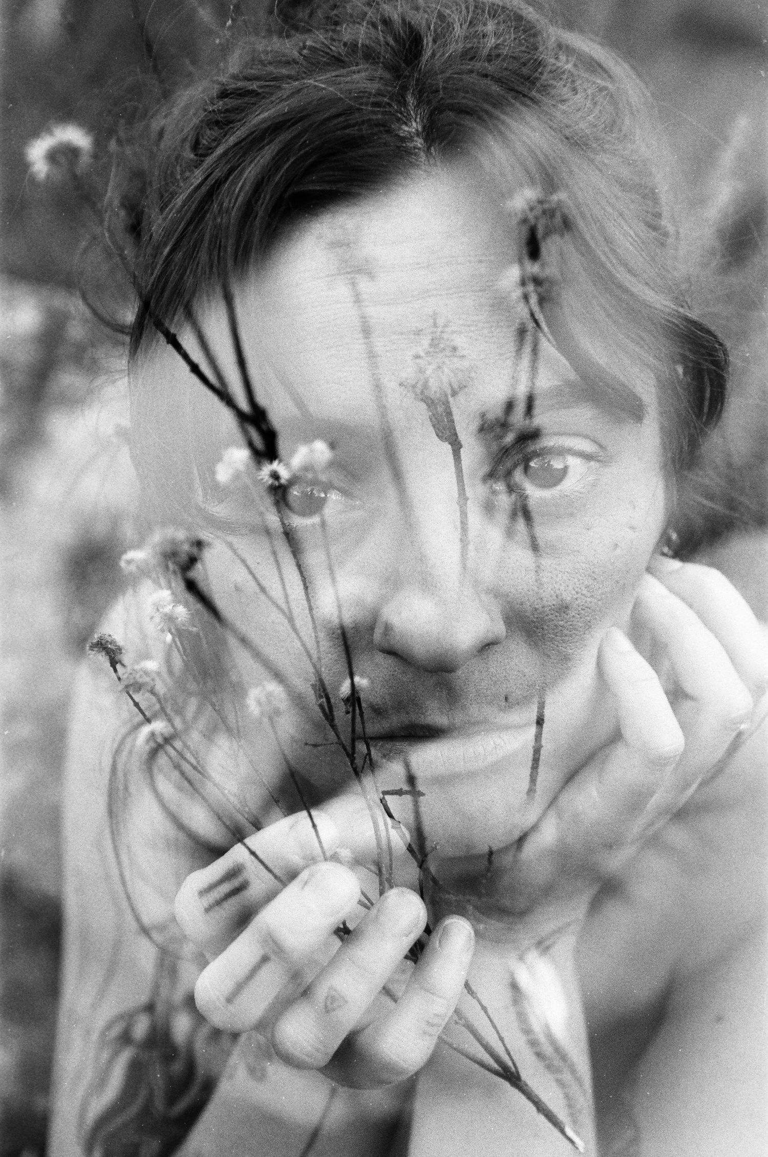 Double Exposure Portrait at Rocky Pools.