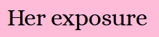 Her exposure magazine logo