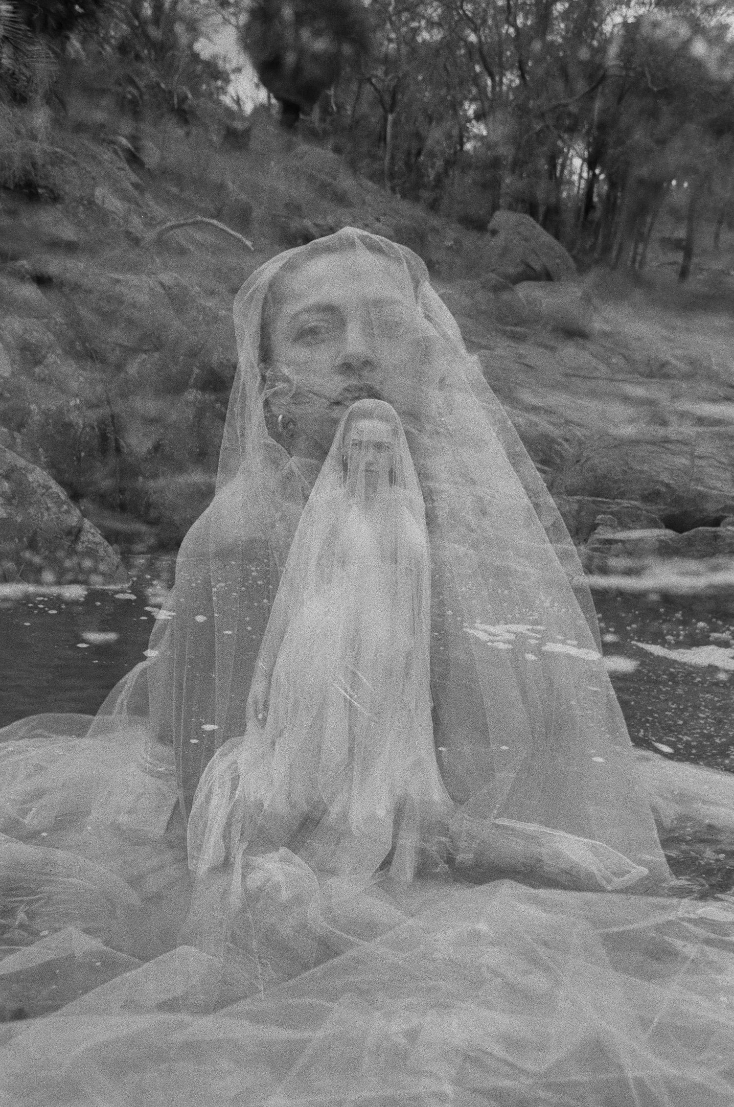 Creative portrait of Dr. Jae West, embodying safe, soft, and transformative energy. Bells Rapids, Perth.