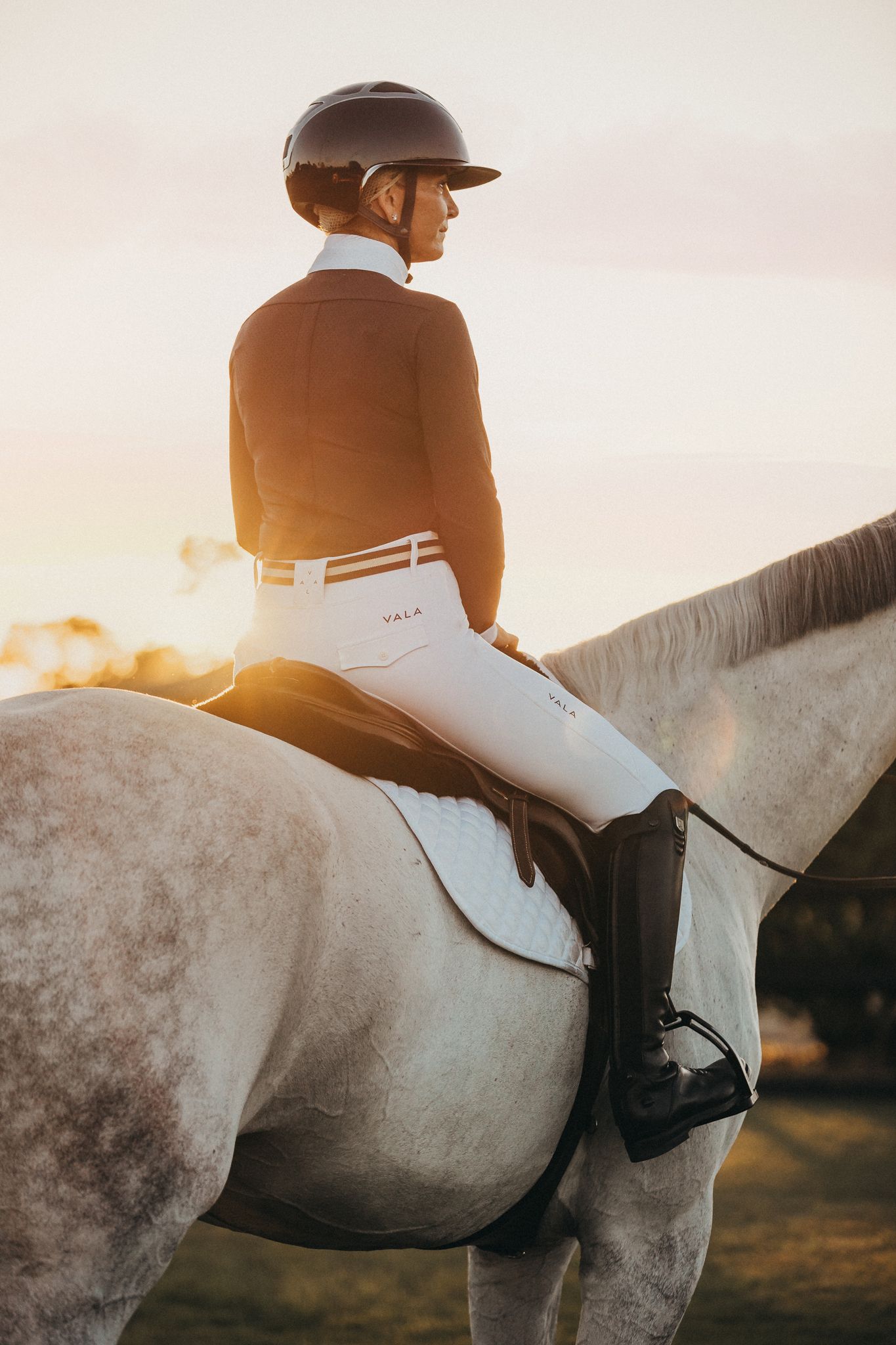 commercial equine photography melbourne australia vala equestrian sunset michelle lang mcmahon