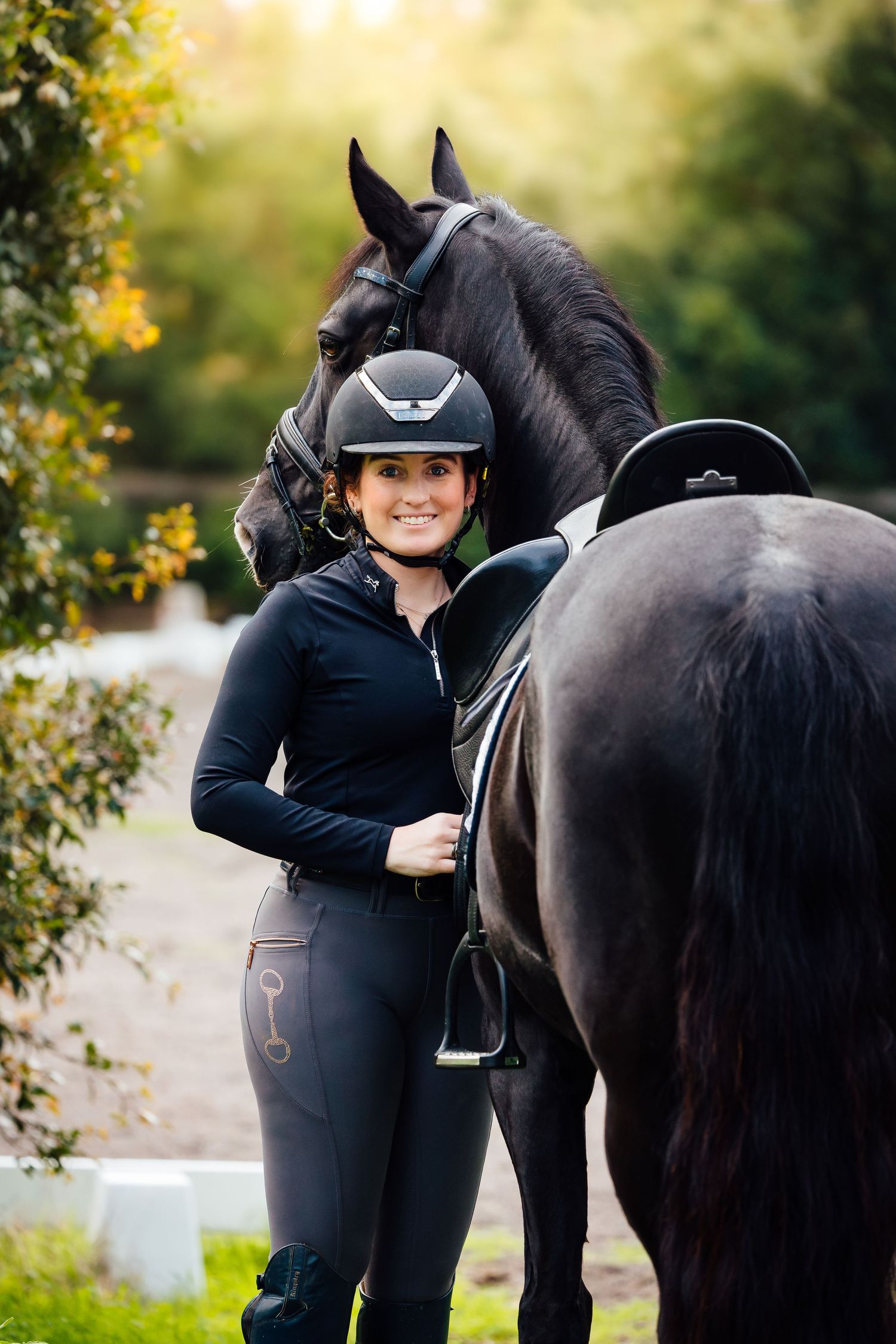 equine portrait horse and rider sunset melbourne australia mornington