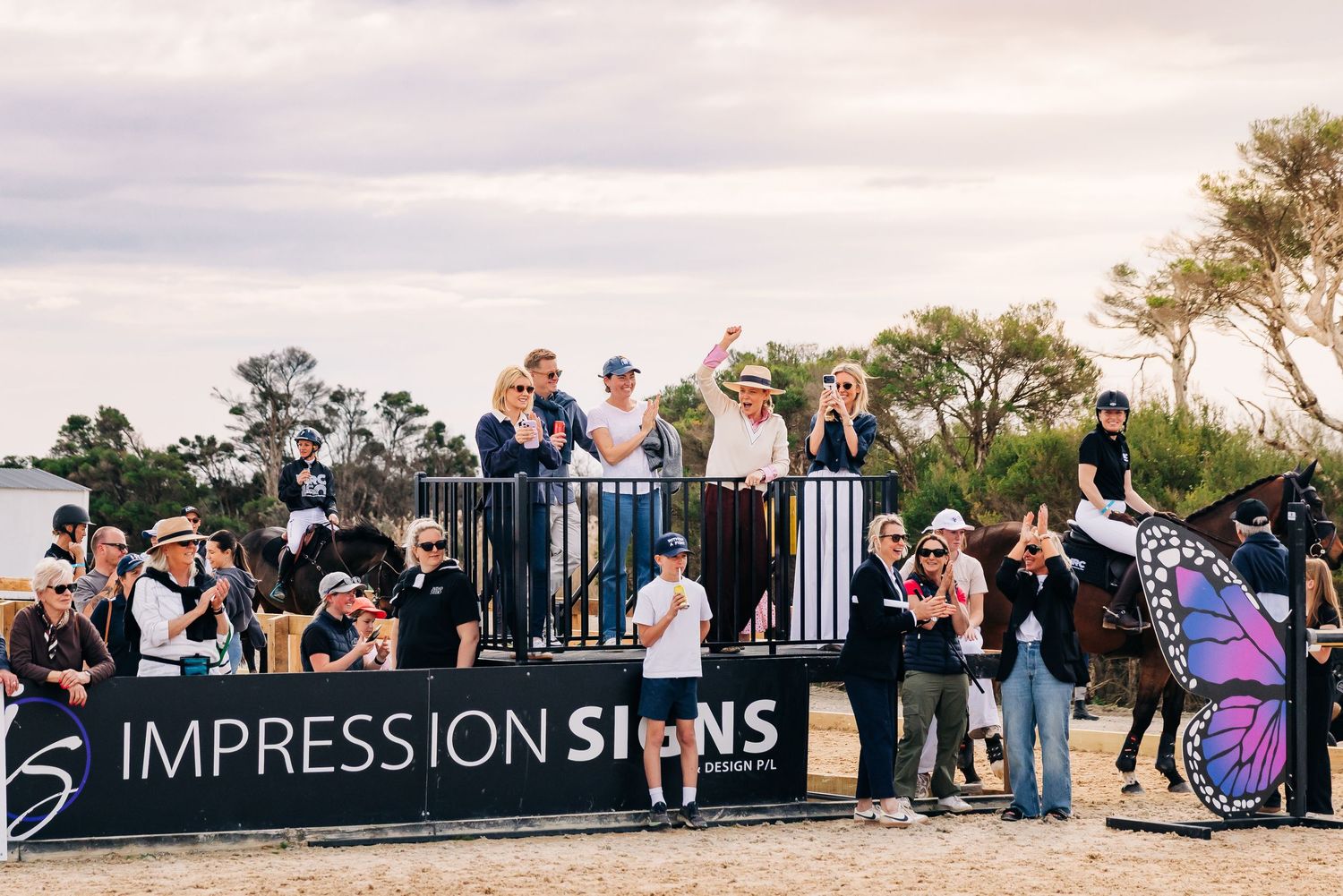 boneo park crowds celebrating