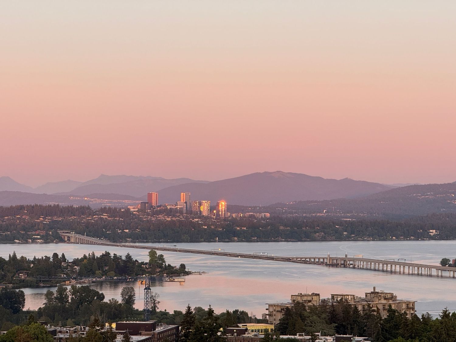 A sight of Bellevue from the U-District
