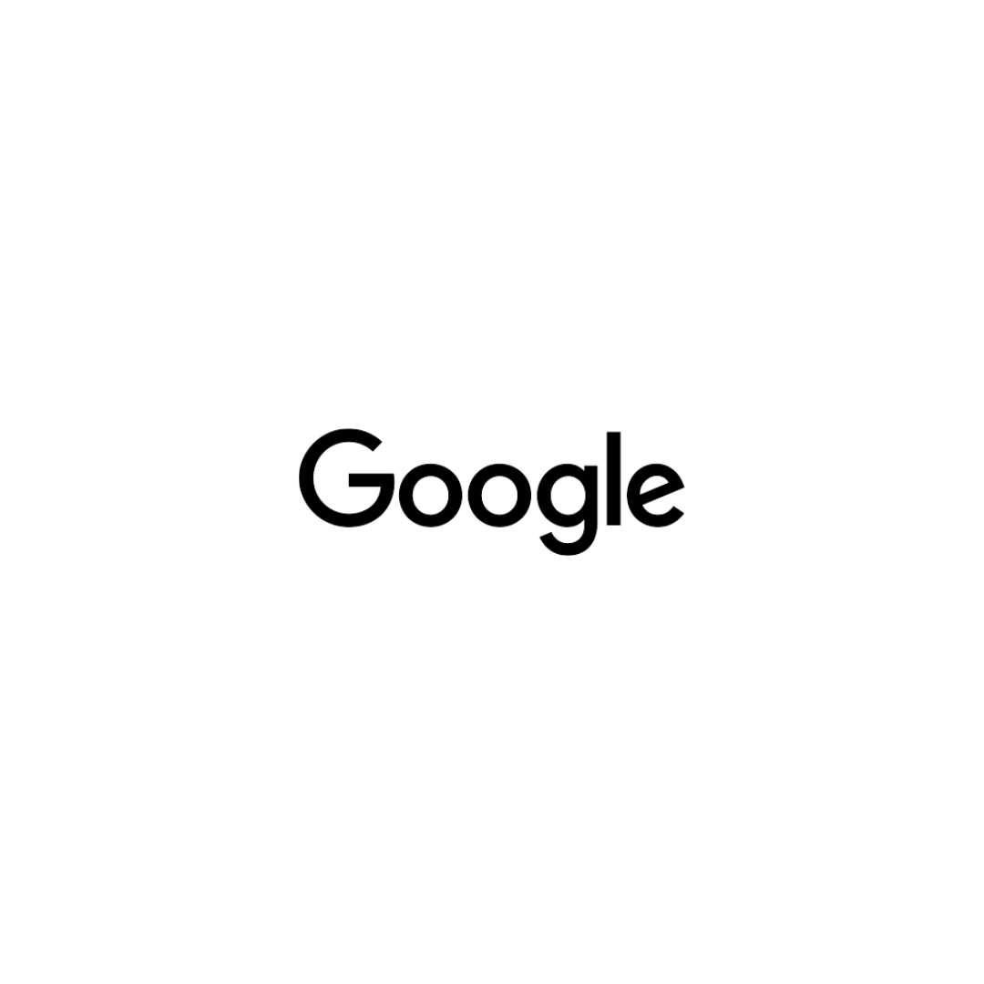 Google's modern sans-serif logo in black text on white background.