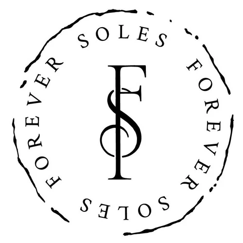Circular black and white text logo elements arranged in a repeating pattern on a white background.