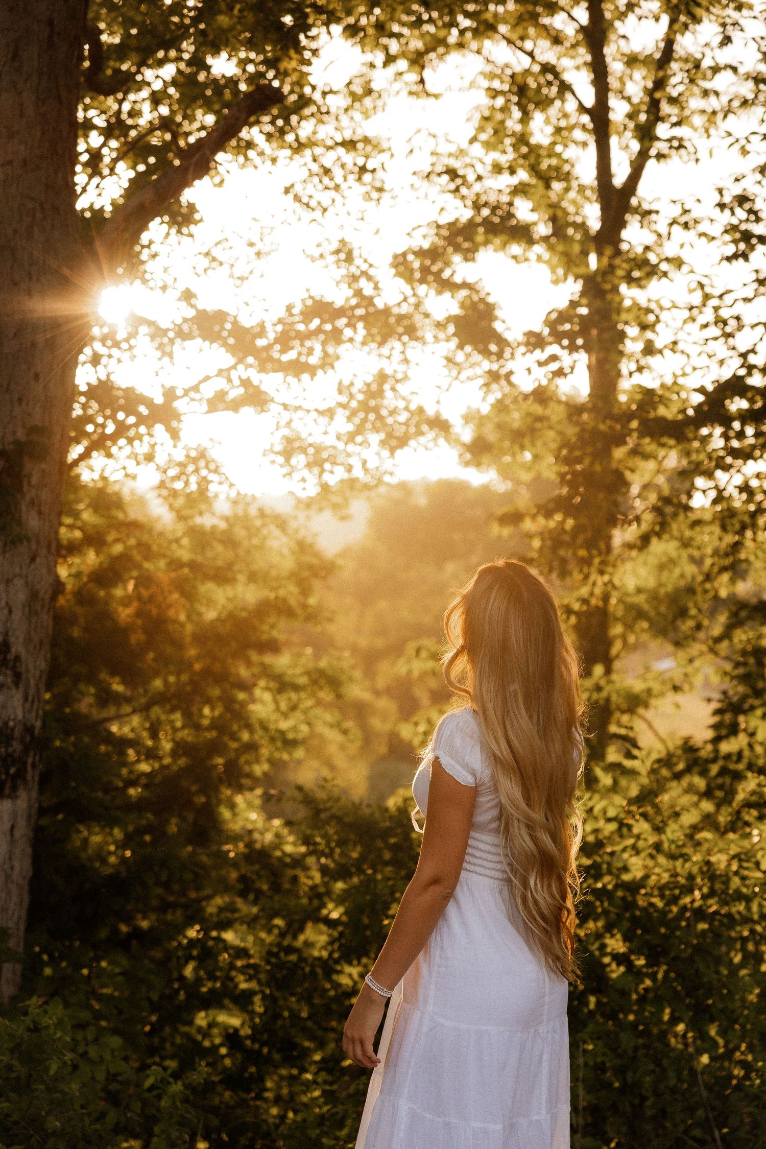 Backlit outdoor portrait in Middle Tennessee