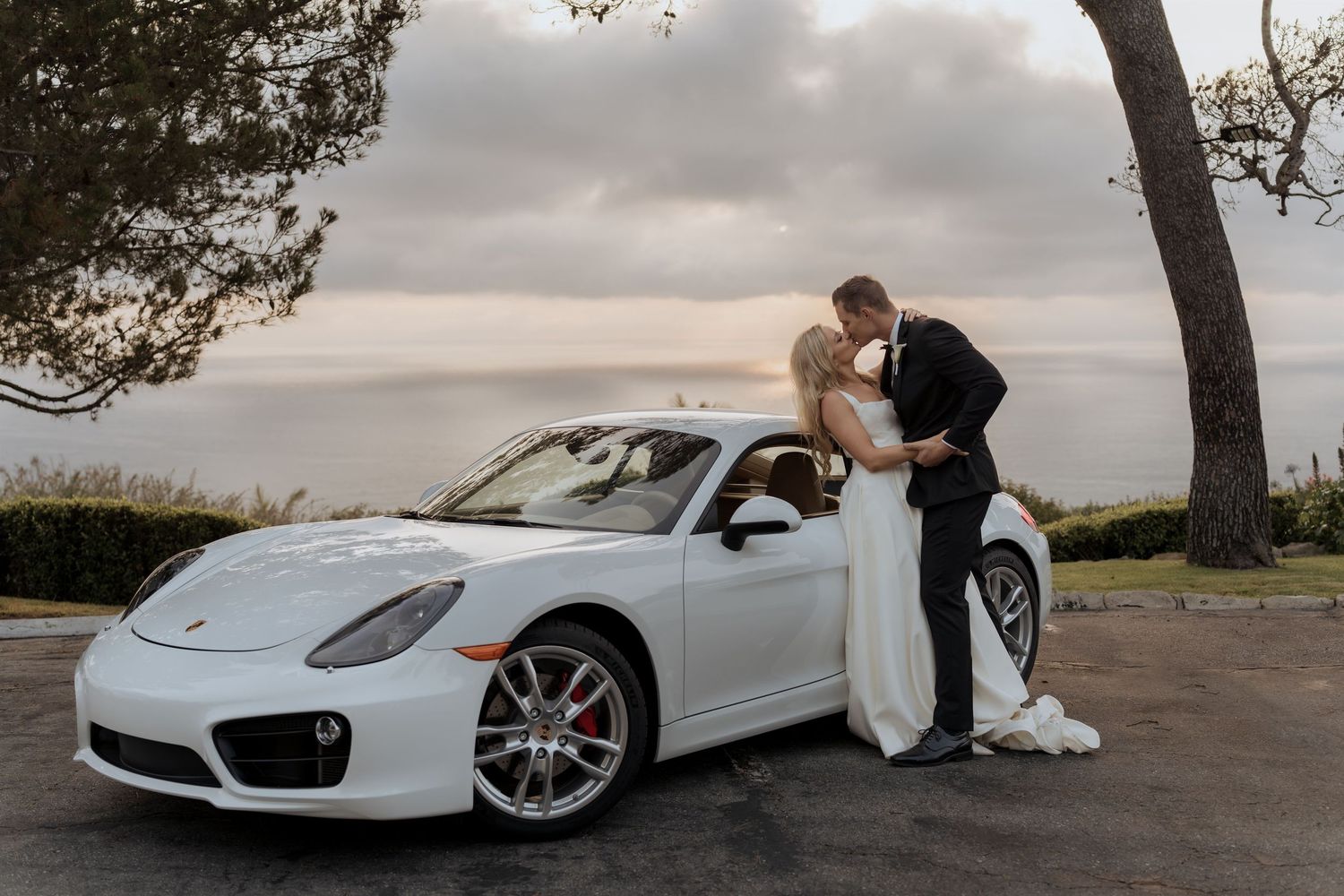 Candid emotional moment during wedding reception in Southern California