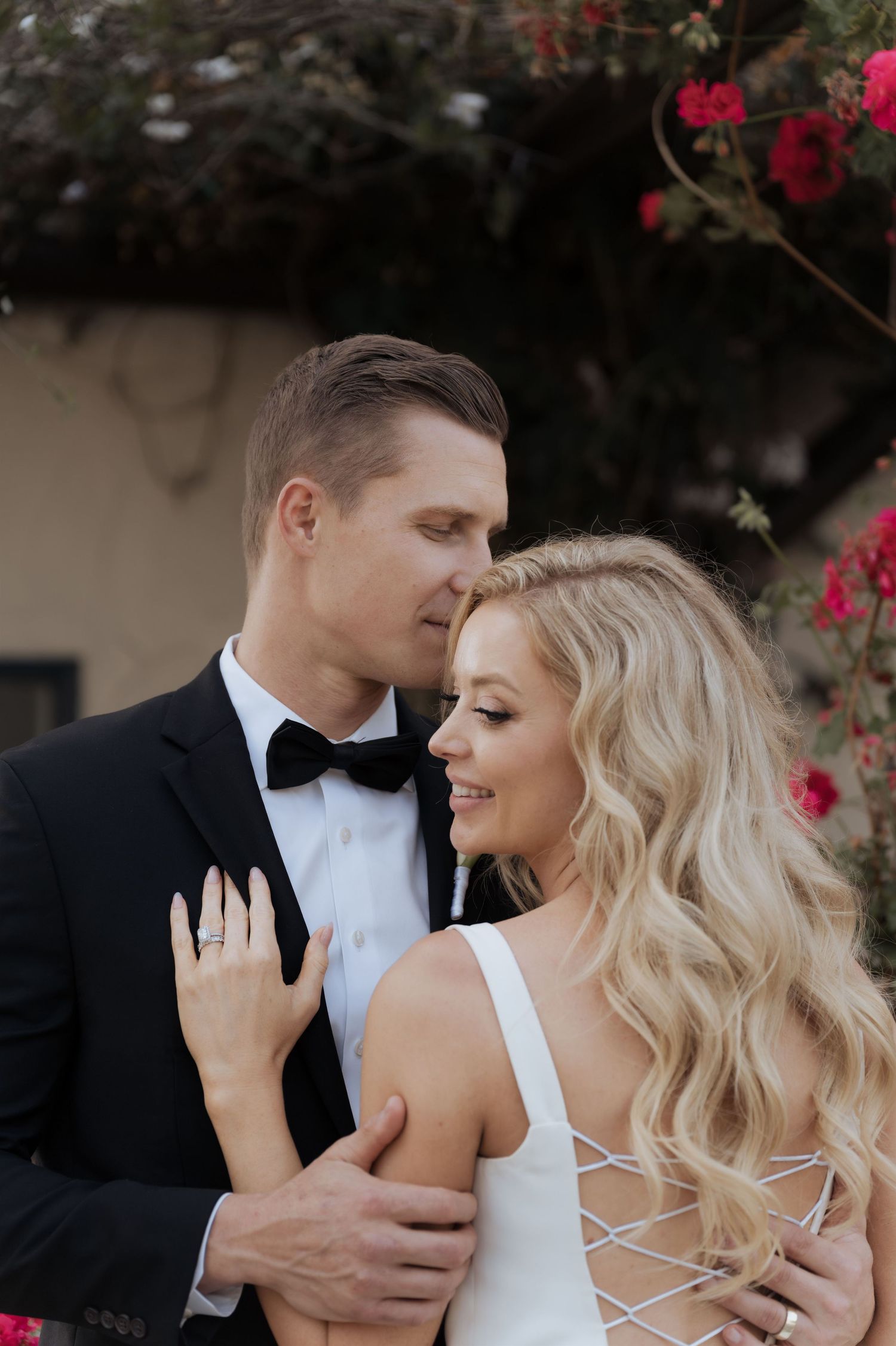 Bride and groom first dance at luxury wedding reception