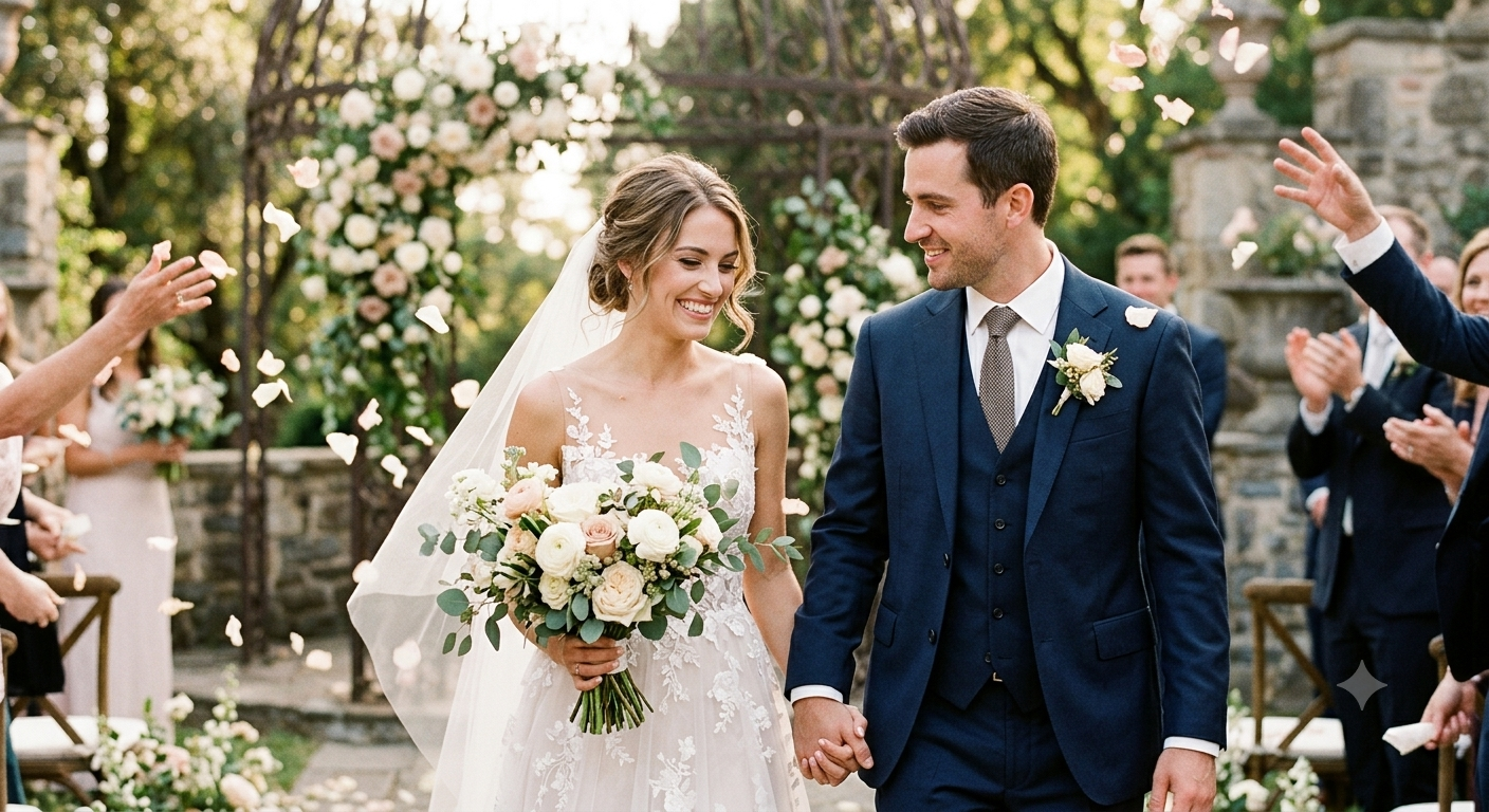 Romantic wedding couple portrait by best wedding photographer in LA