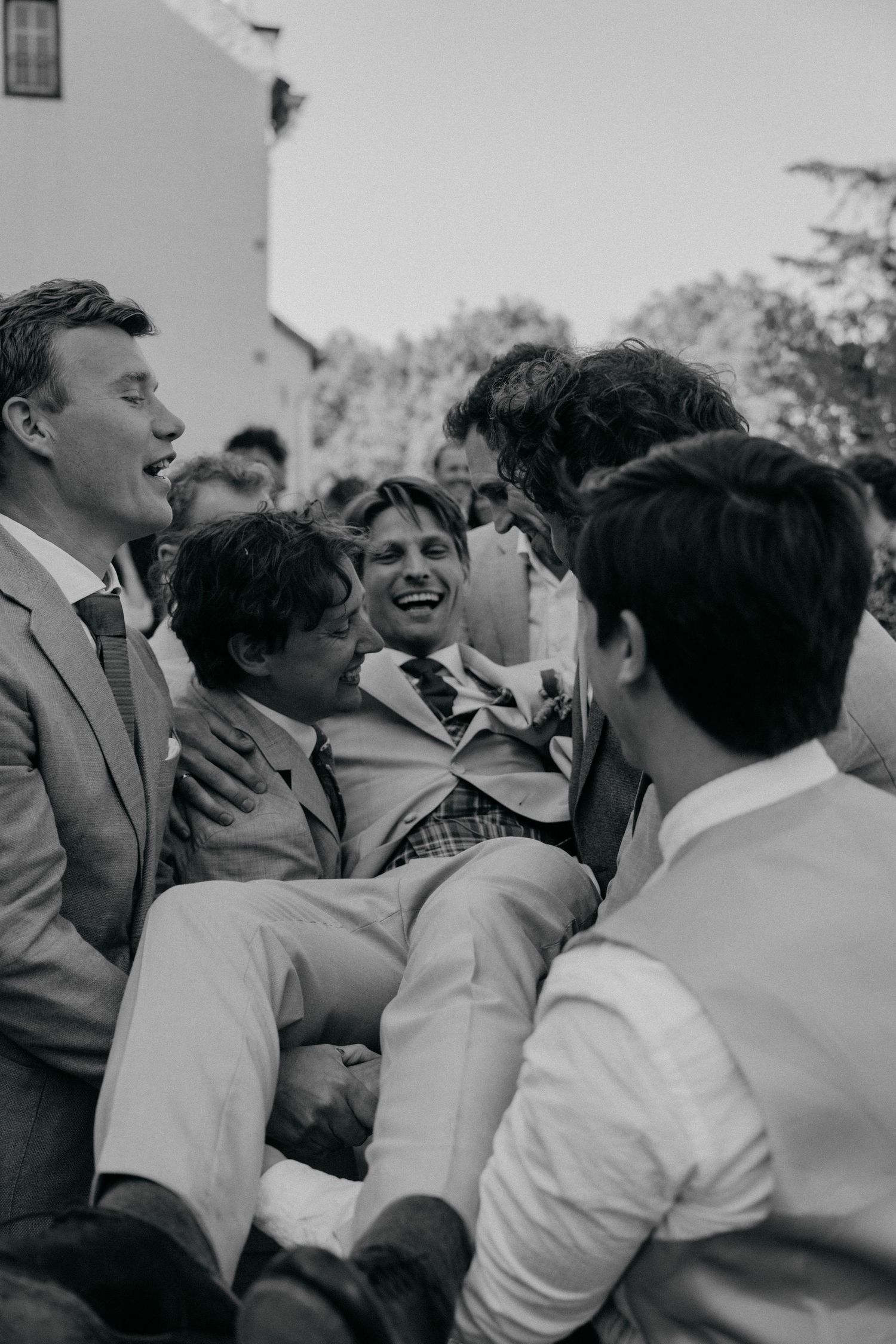 Mannen groepsfoto, trouwgroepsfoto Mannen