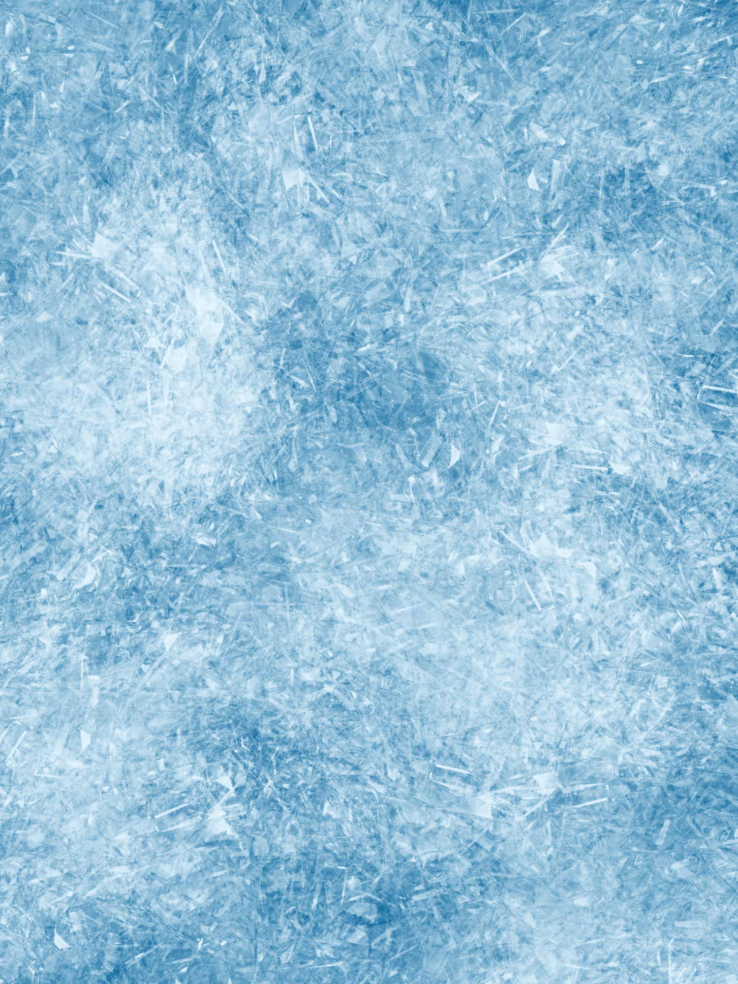 Close-up texture of light blue ice crystals forming a frosty winter pattern on frozen surface.