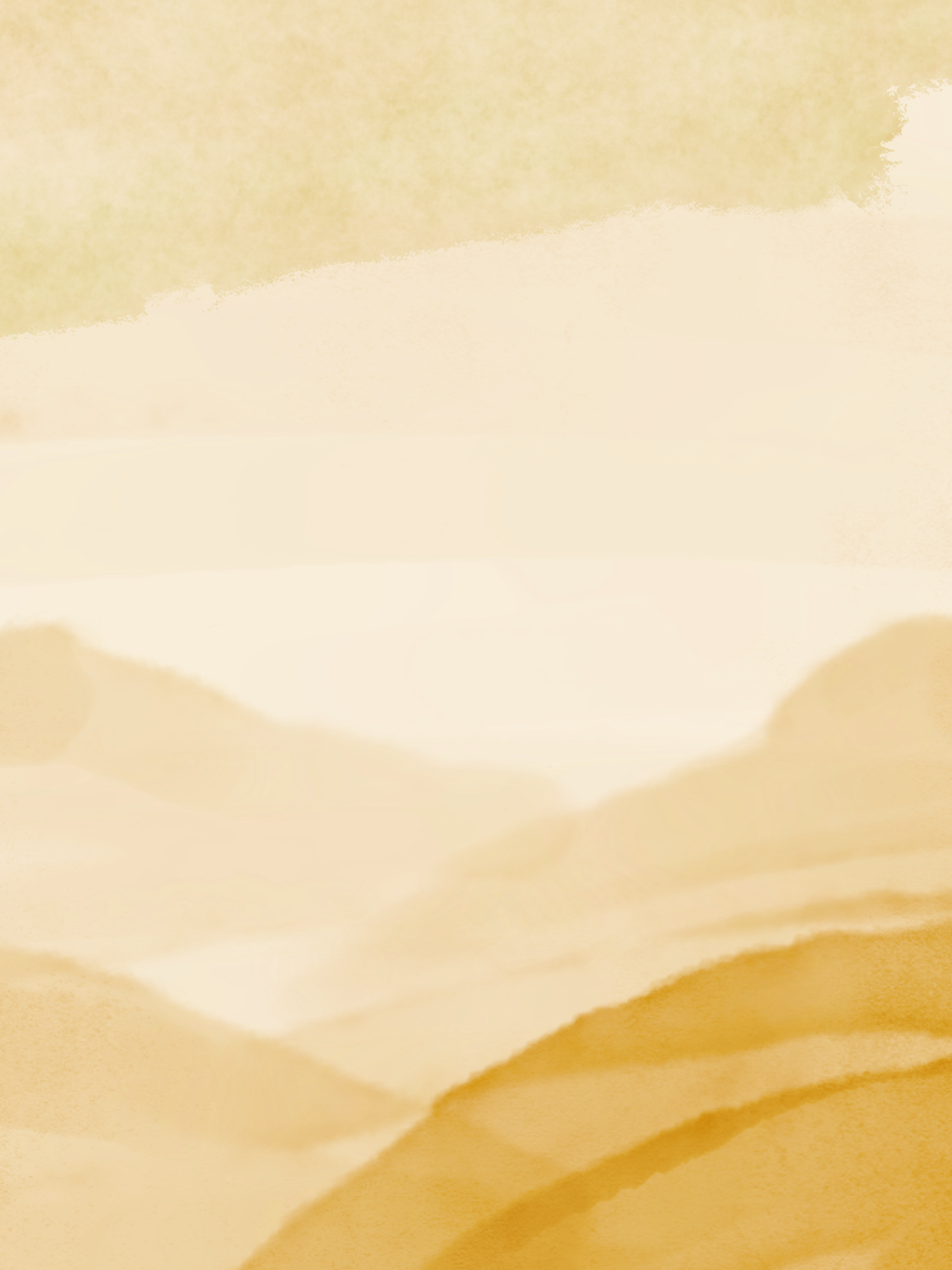 Abstract beige and cream colored wavy mountain shapes create a soft minimalist landscape background pattern.