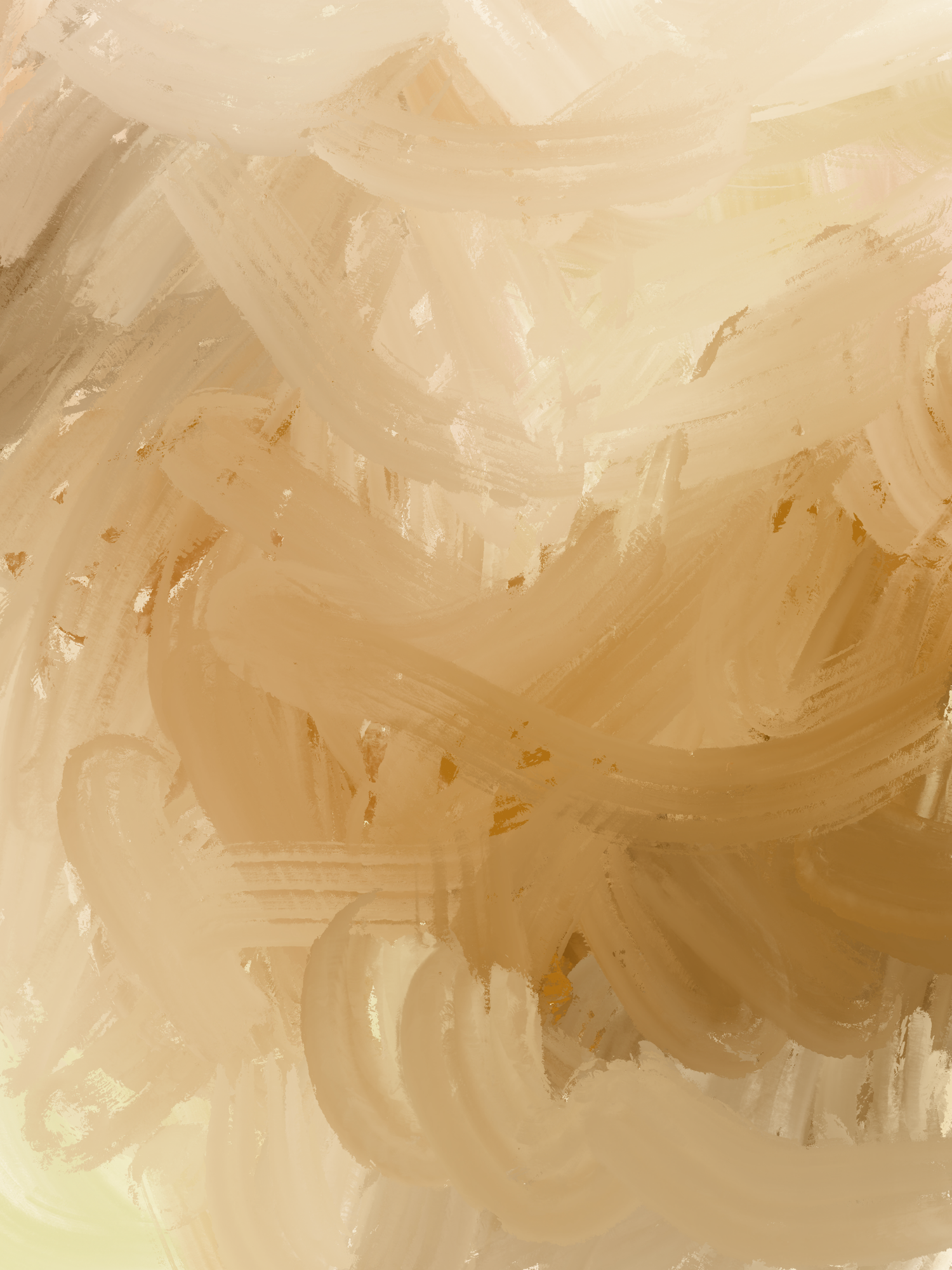 Abstract beige and cream colored brushstrokes create a soft textural background with flowing movement.