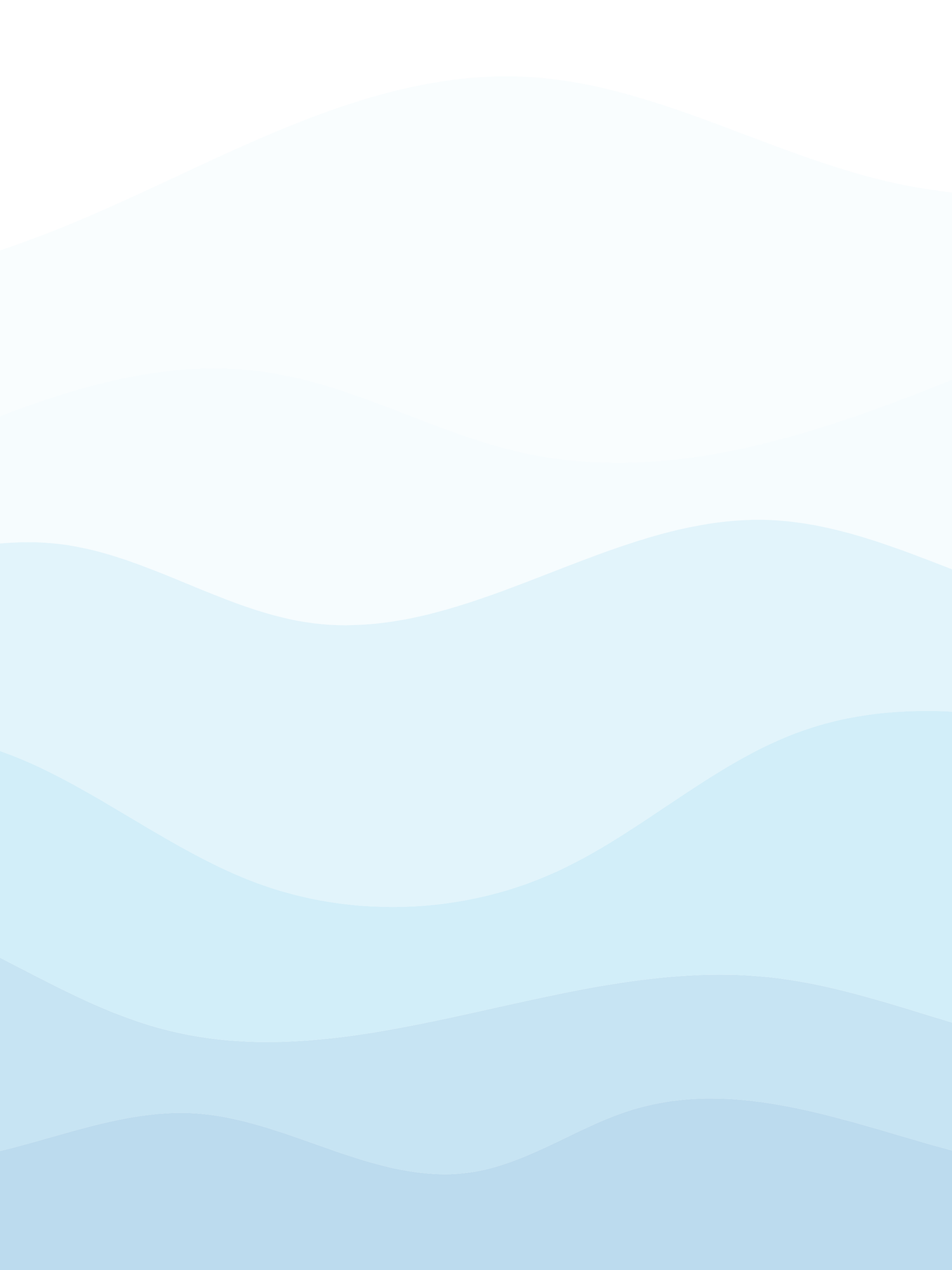 Abstract blue waves pattern with layered mountain-like shapes creating a serene minimalist background design.