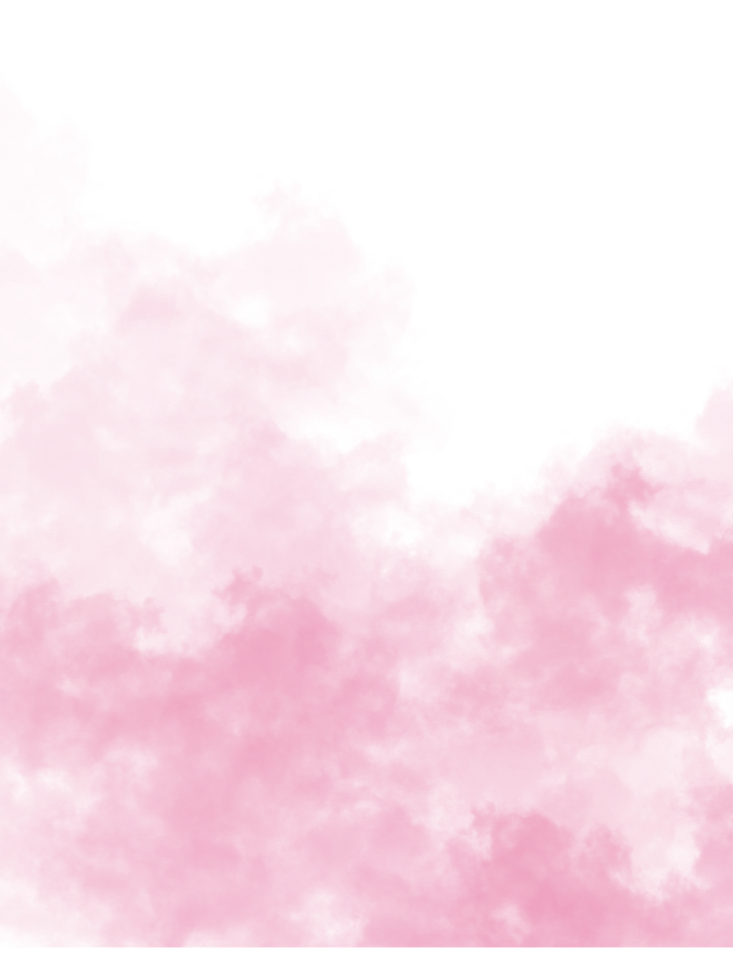 Pink watercolor paint texture creates a soft, dreamy background with delicate cloud-like patterns.
