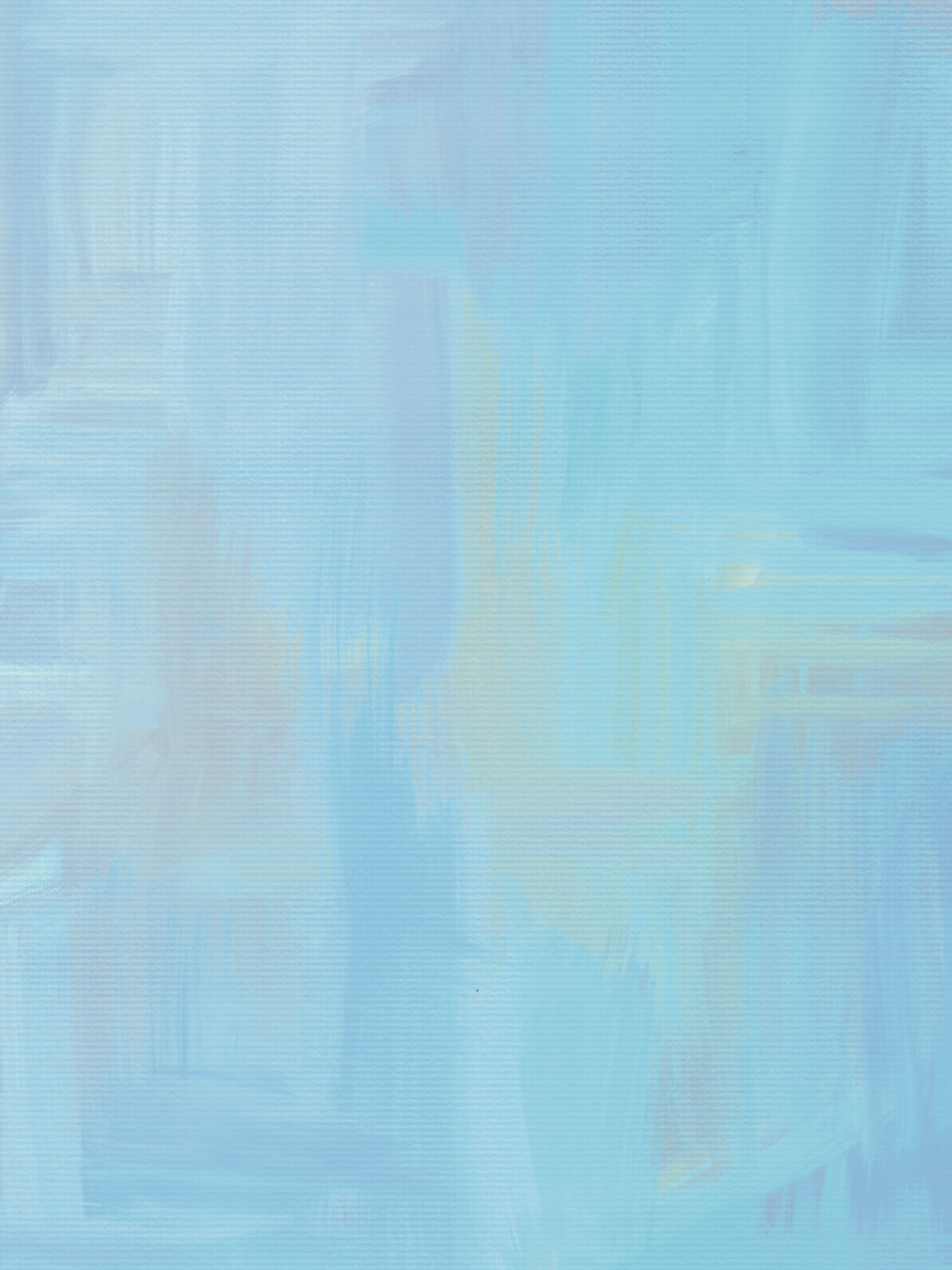 Abstract blue and turquoise watercolor painting with soft blended brushstrokes creates a dreamy aquatic texture.